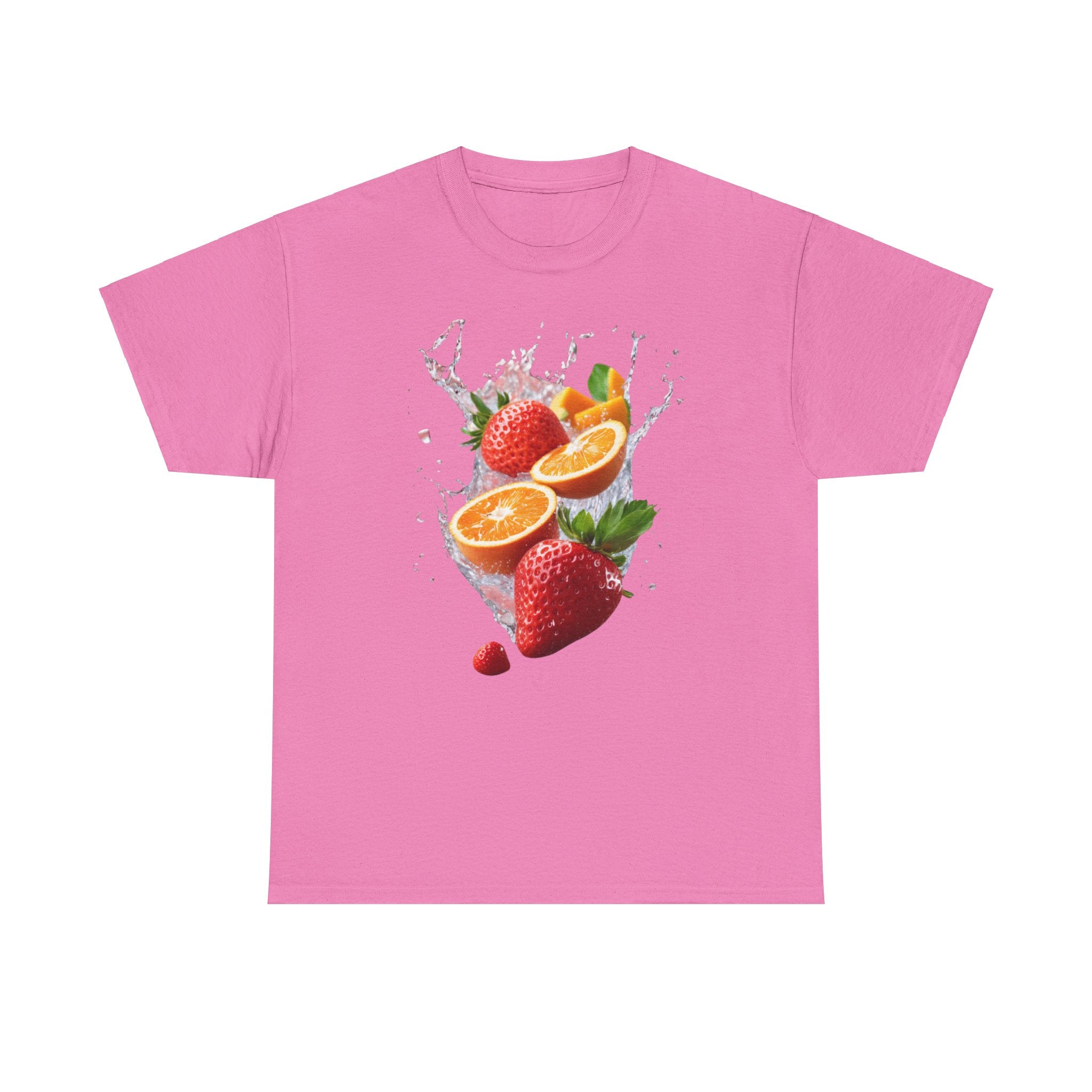 Fruit Fusion T-Shirt | Strawberry, Orange, Mango Delight & Comfort