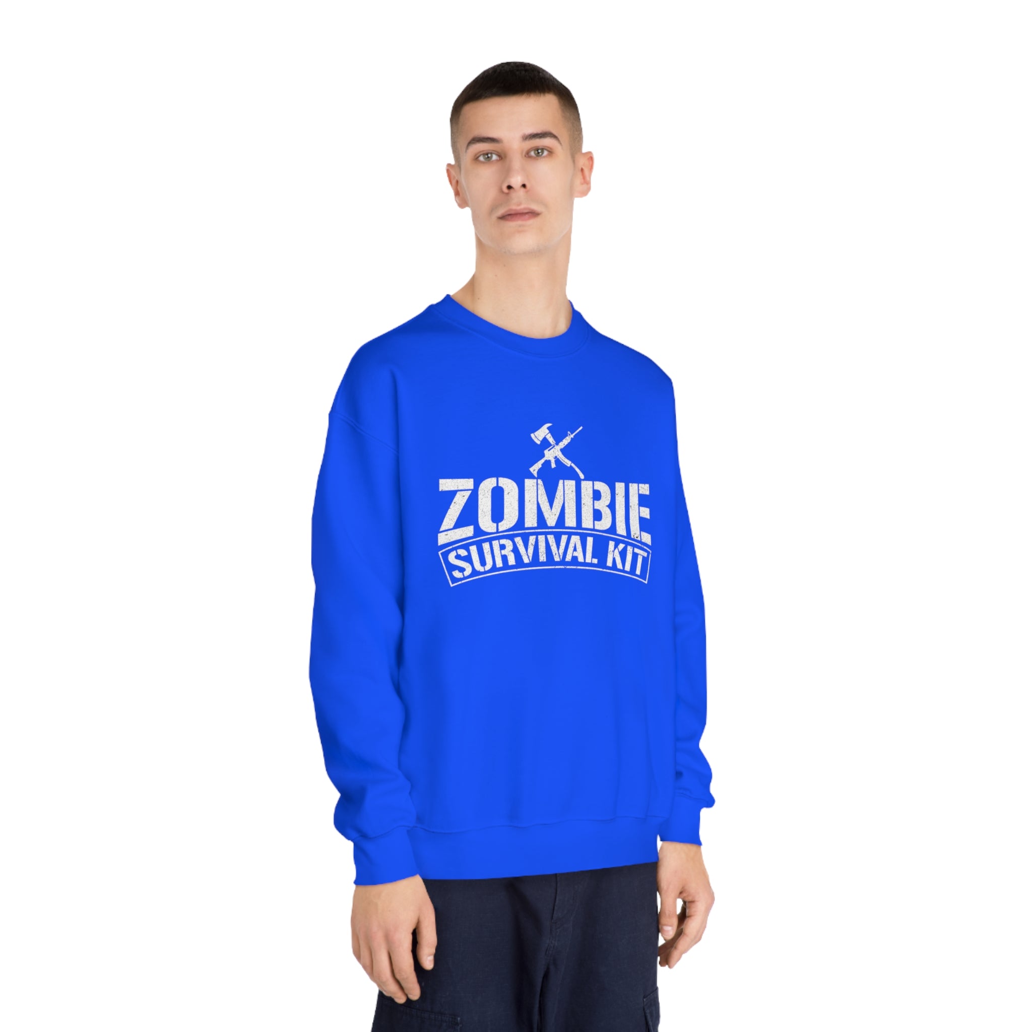 Undead Apocalypse Survival Crewneck Sweatshirt - Zombie Slayer Gear