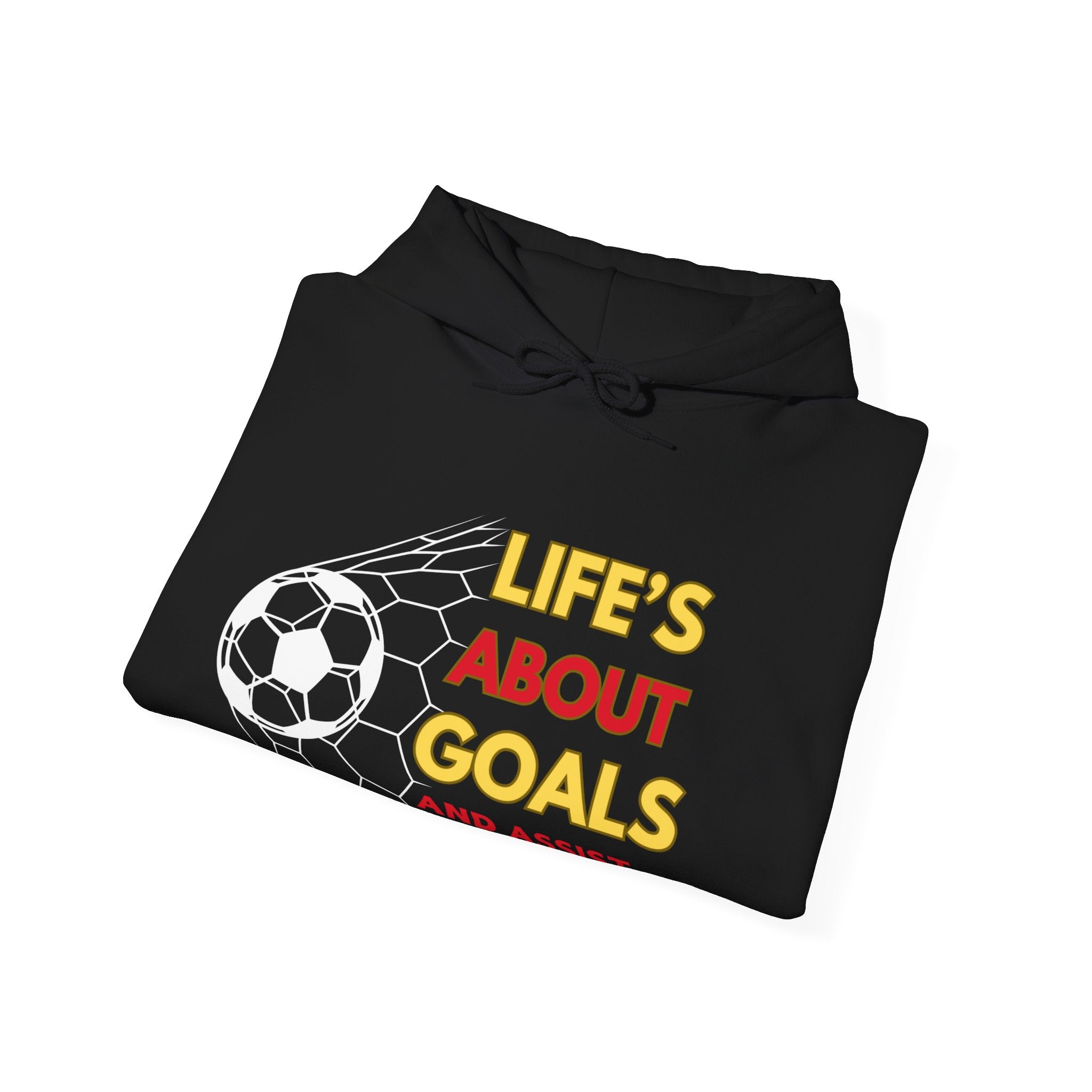 Life's About Goals and Assist Hoodie: Empower Your Ambitions with Style