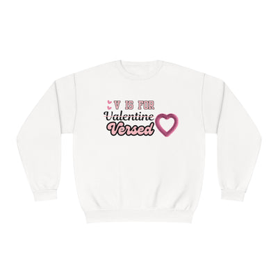 V Is For Valentine Versed Sweatshirt: A Literary Twist For Lovebirds