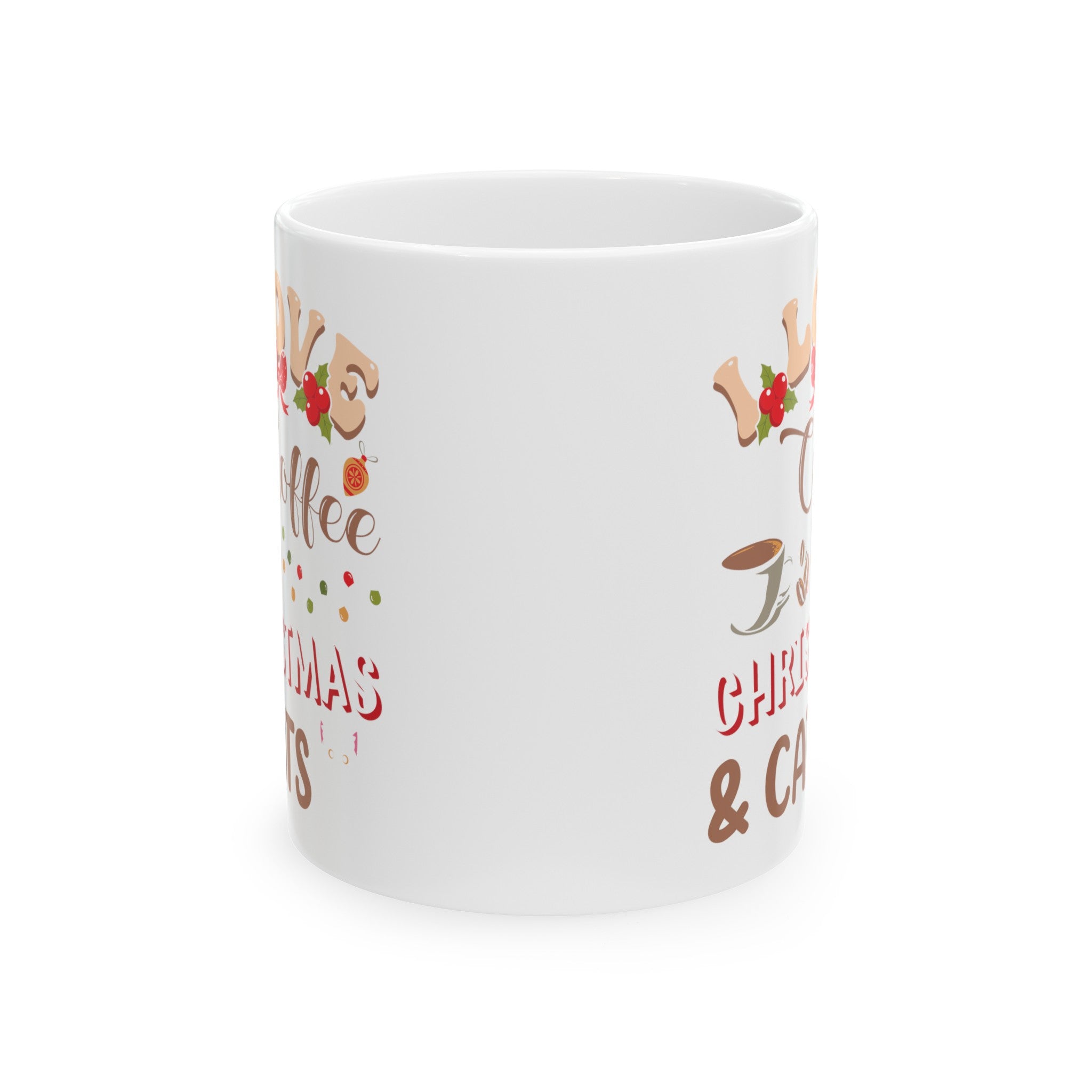 Meowy Christmas Coffee Lover's Mug: Festive Feline Holiday Cup