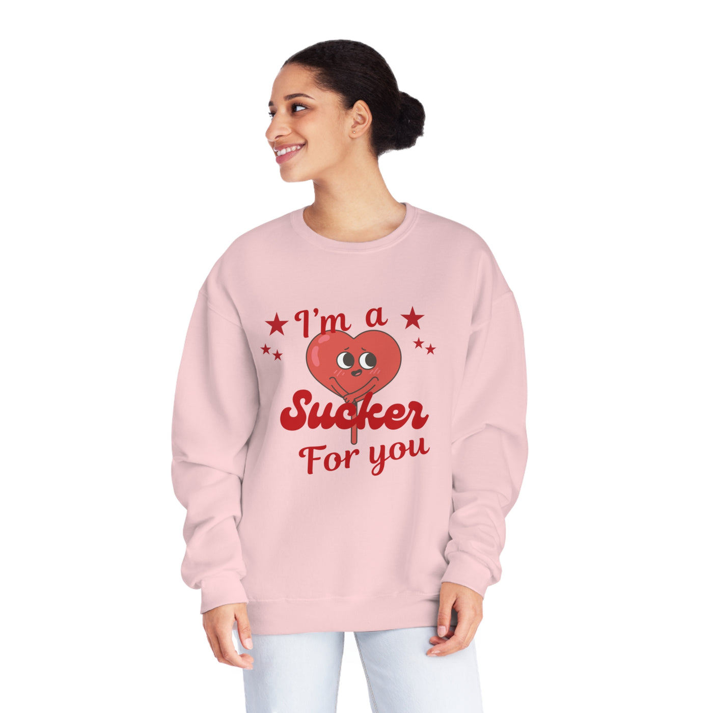 I'm a Sucker for You Valentine's Day Sweatshirt - Cute & Cozy Crewneck"