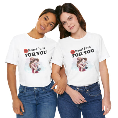 My Heart Pops for You Valentine's Day T-Shirt - Cute & Playful Graphic Tee