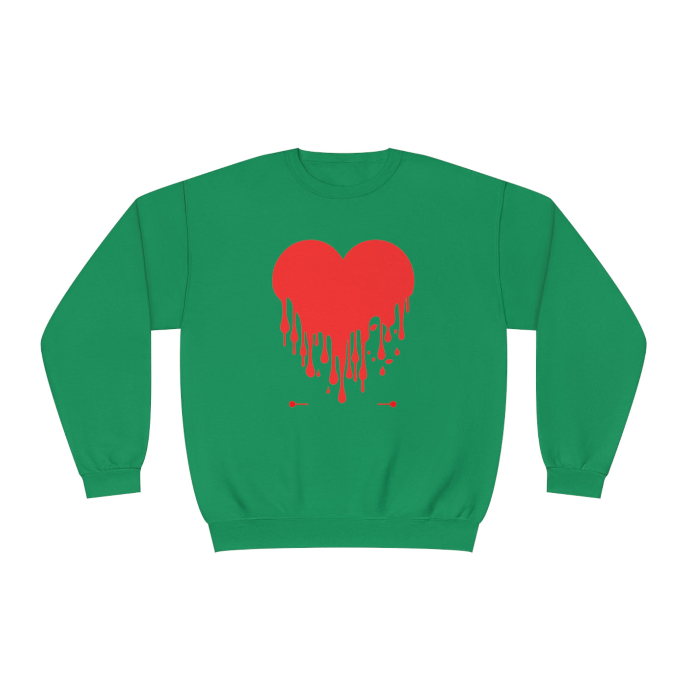 Bleeding Love Sweatshirt for Valentine's Day - Cozy Crewneck with Heart Design