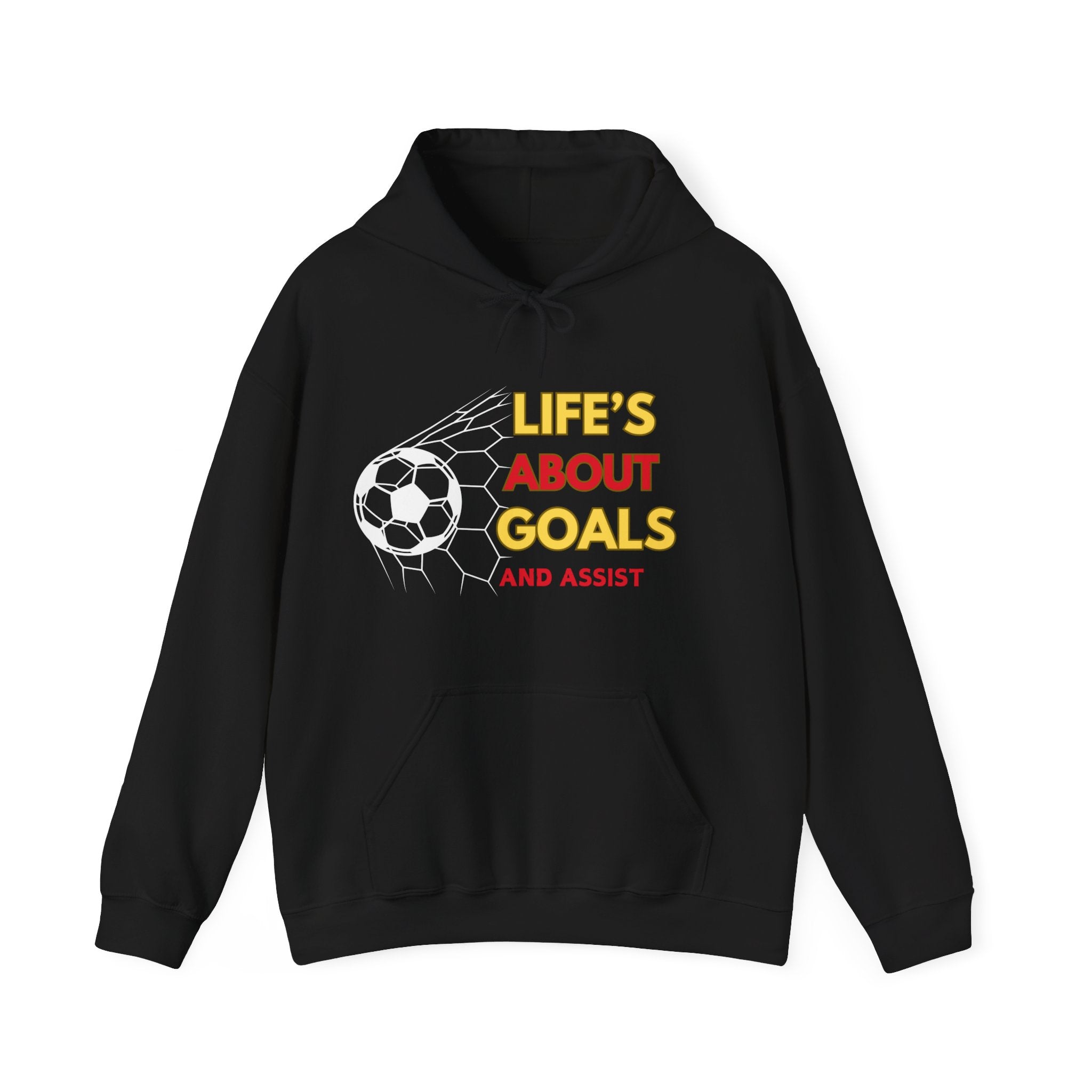 Life's About Goals and Assist Hoodie: Empower Your Ambitions with Style