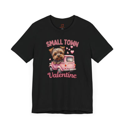 Small Town Valentine's Day T-Shirt - Cozy & Nostalgic Love