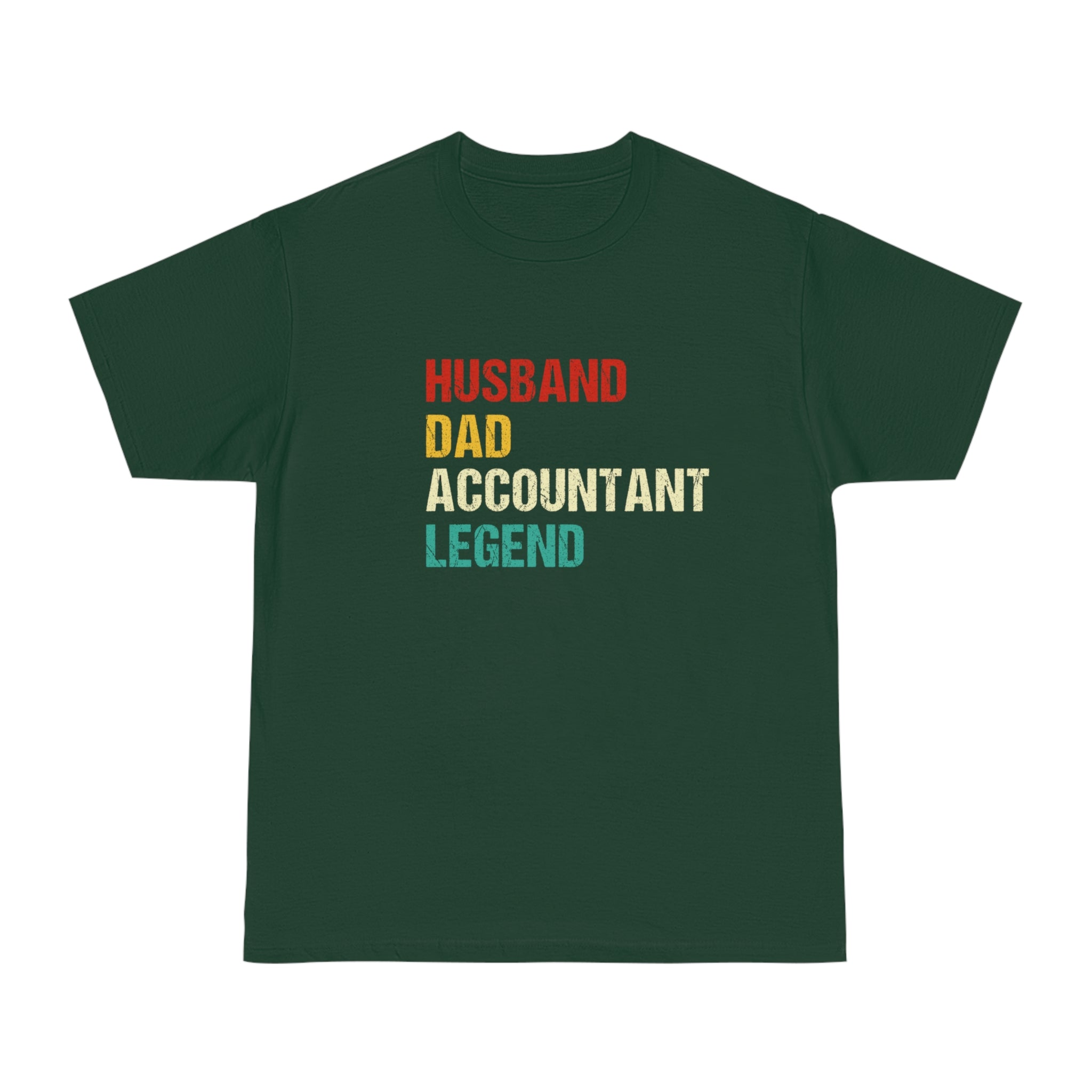 Husband, Dad and Vintage Accountant Legend Shirt - Retro Father's Day Gift Tee for Dad