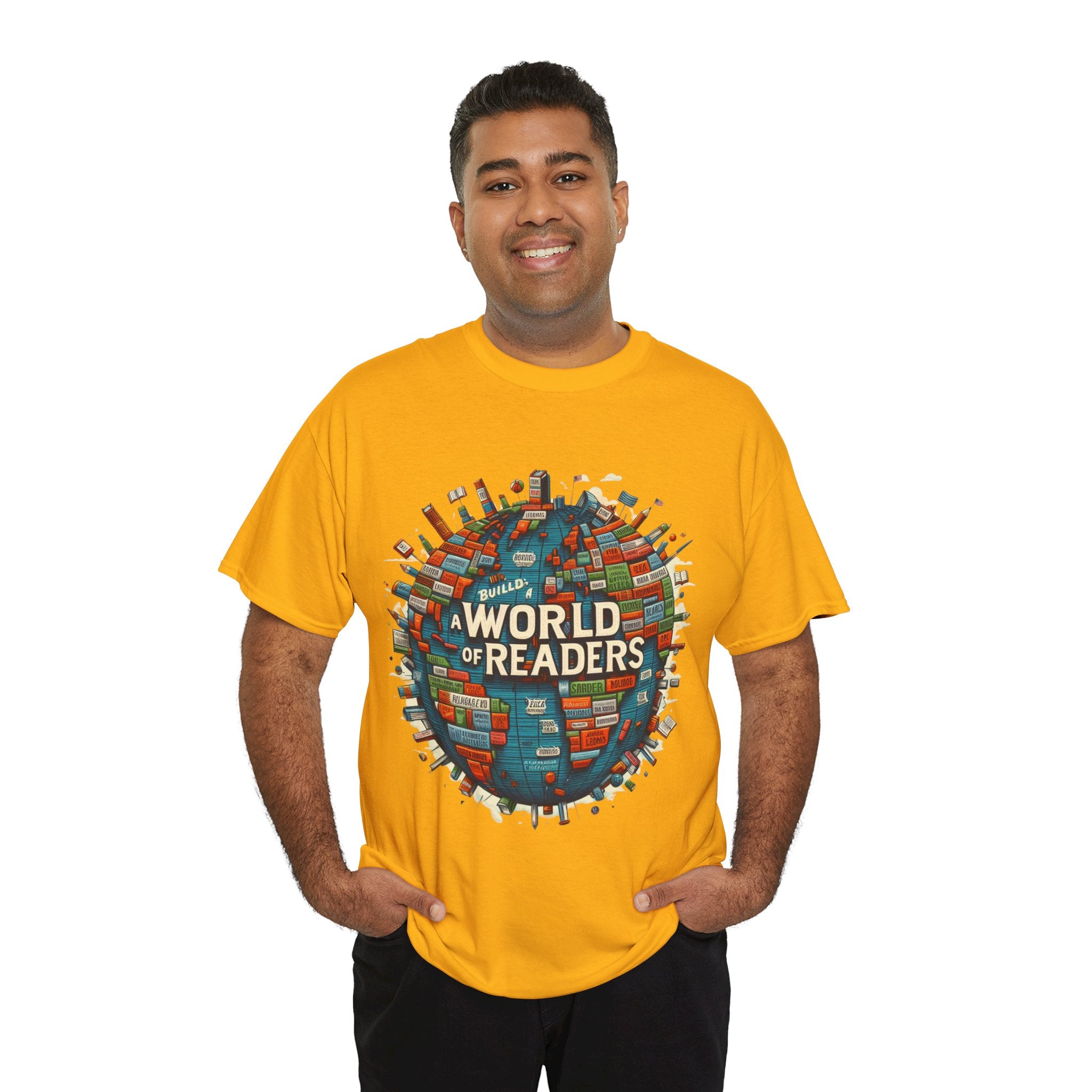 Empowerment Through Literacy: 'Building a World of Readers' T-shirt