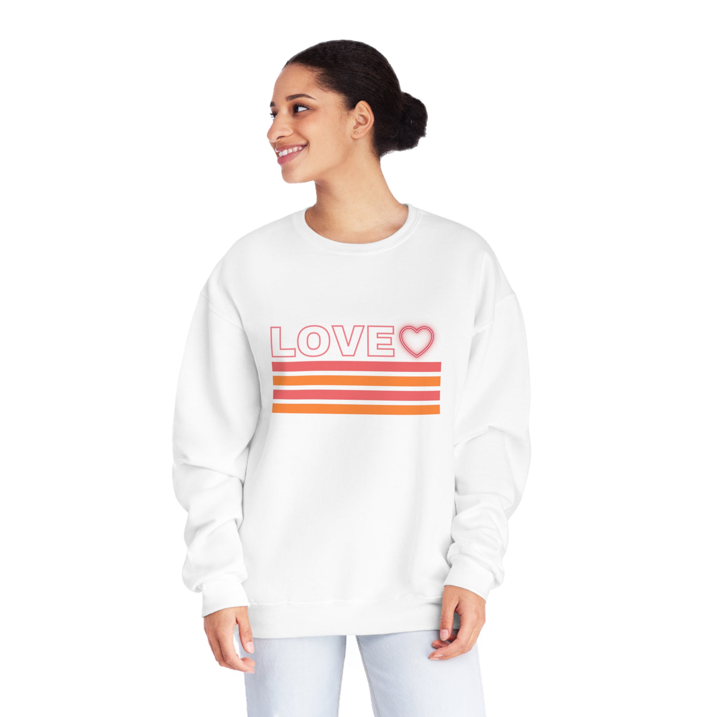 Valentine's Day Love Sweatshirt - Cozy & Cute for Couples, Galentine's, or Self-Love