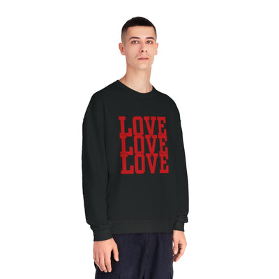 Love Valentine Sweatshirt - Cozy Crewneck with Heart Graphic, Perfect for Couples