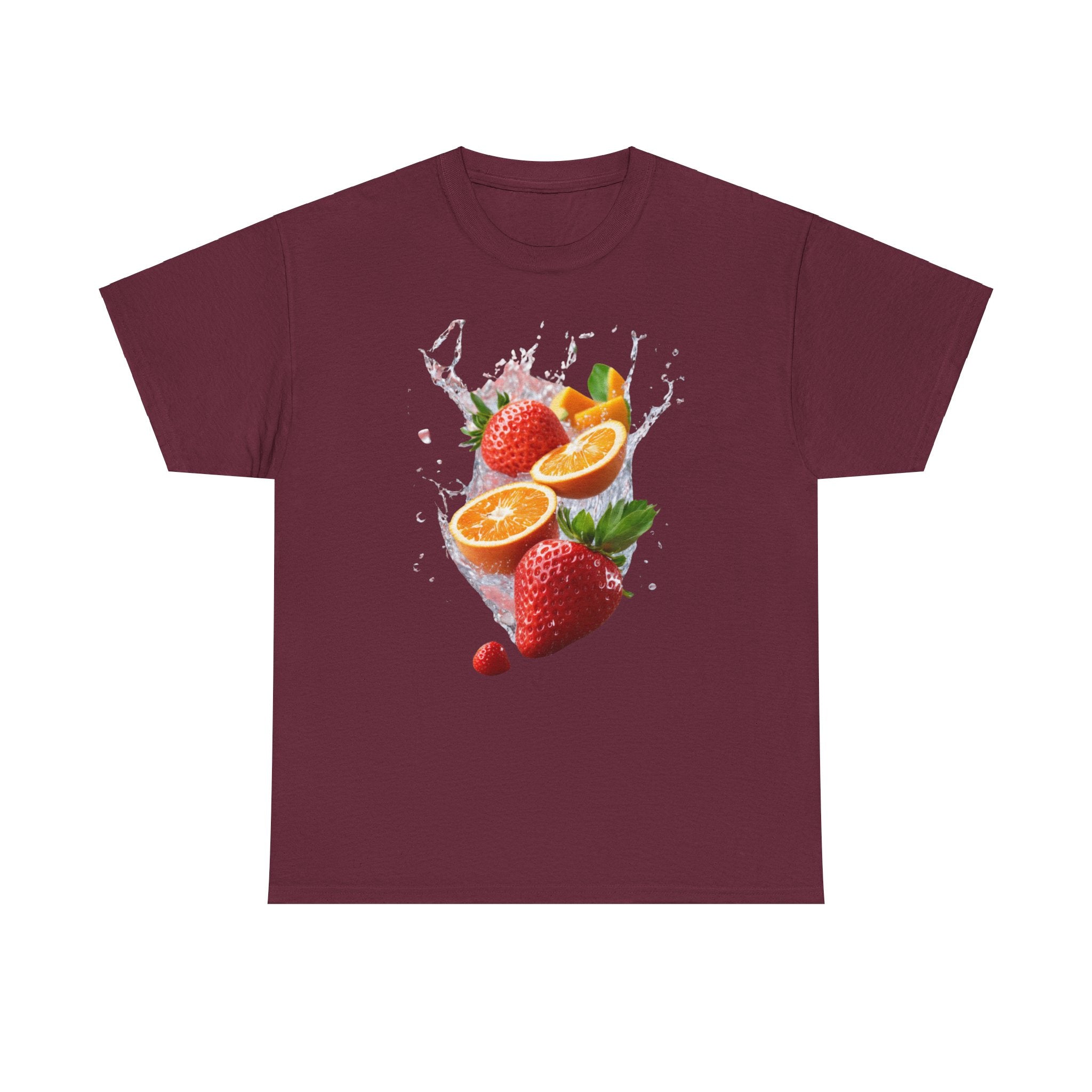 Fruit Fusion T-Shirt | Strawberry, Orange, Mango Delight & Comfort