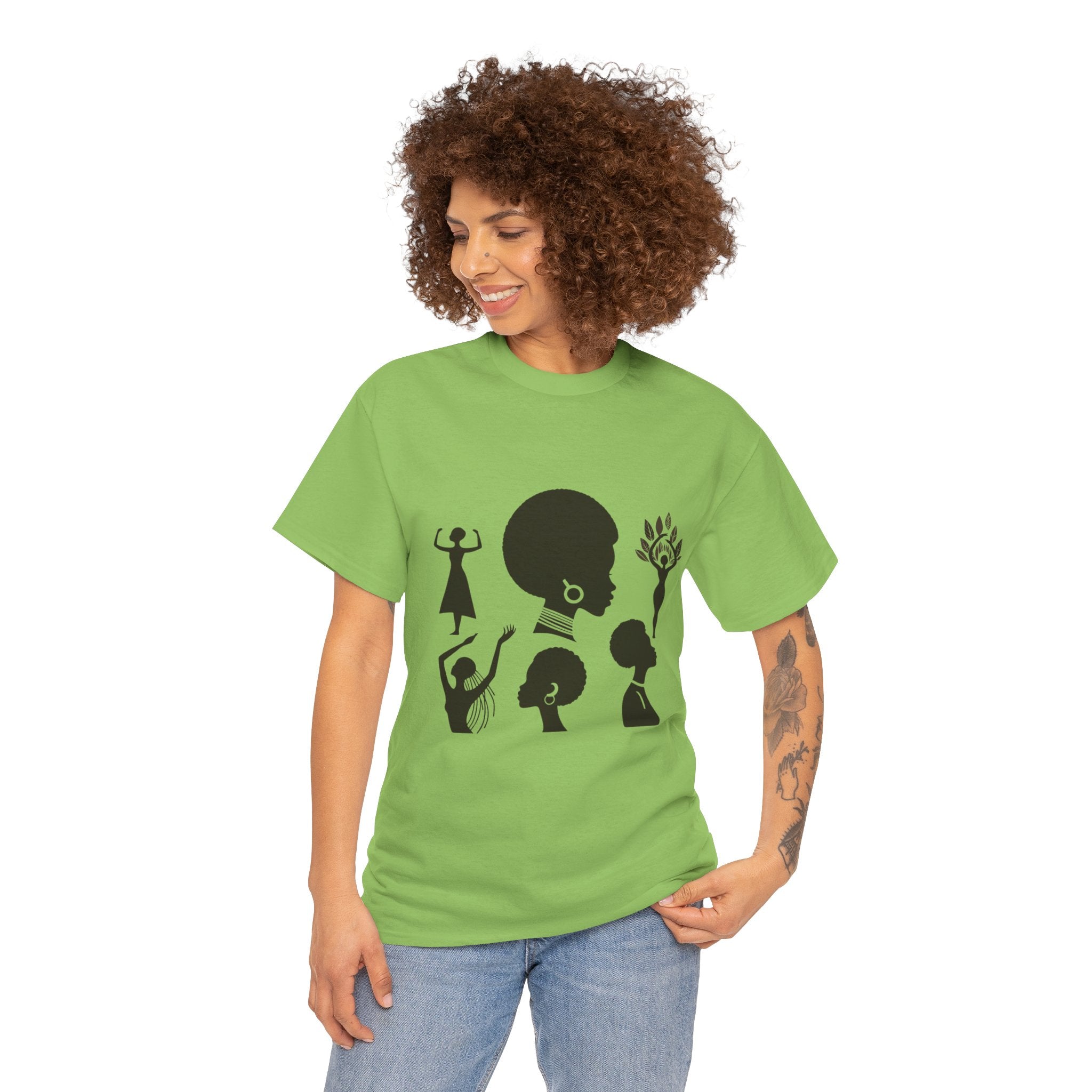 Illustrated Icon Women's Day T-shirt - Celebrate Feminine Strength & Resilience"