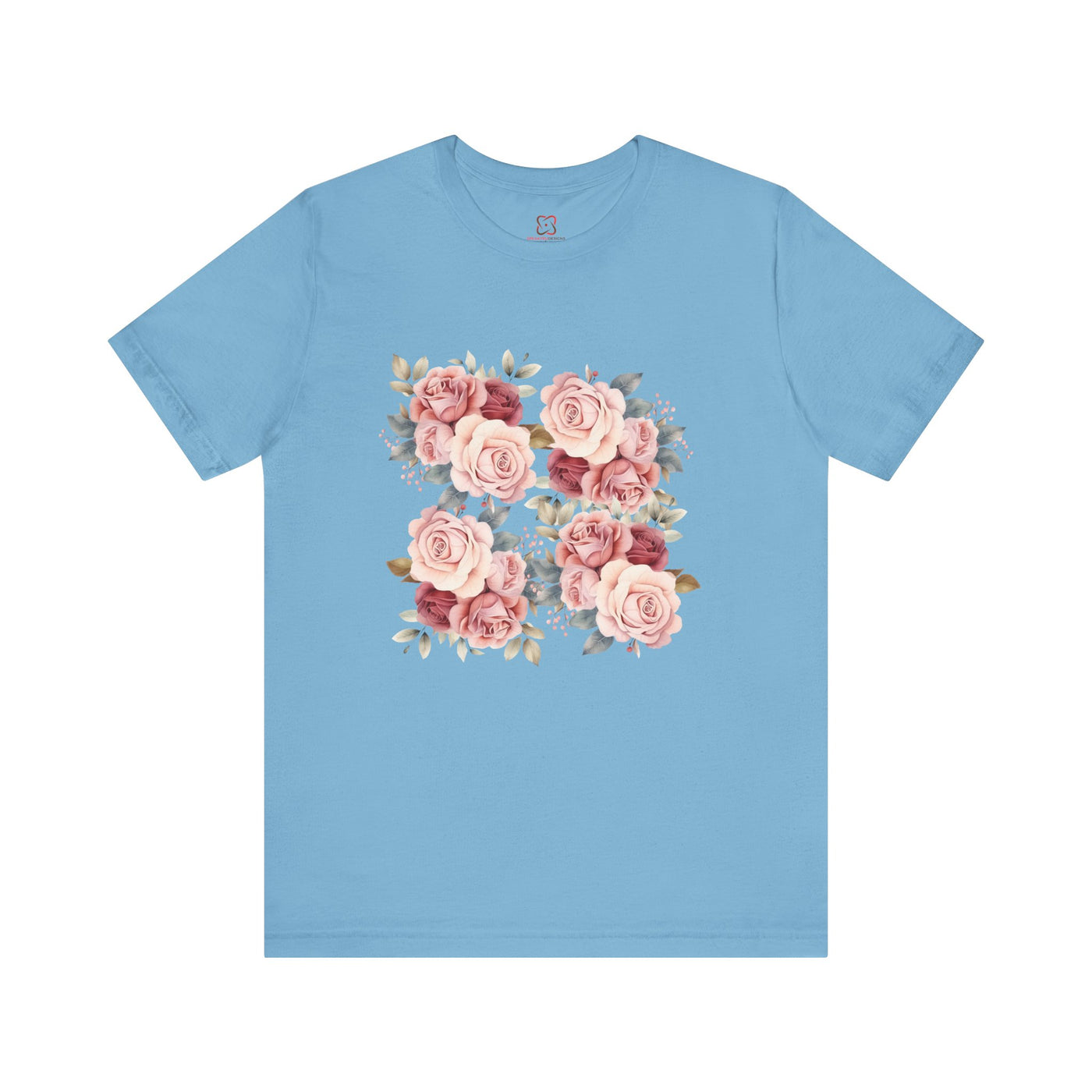 Romantic Floral Flower Valentine's Day T-Shirt - Cute & Feminine Design"