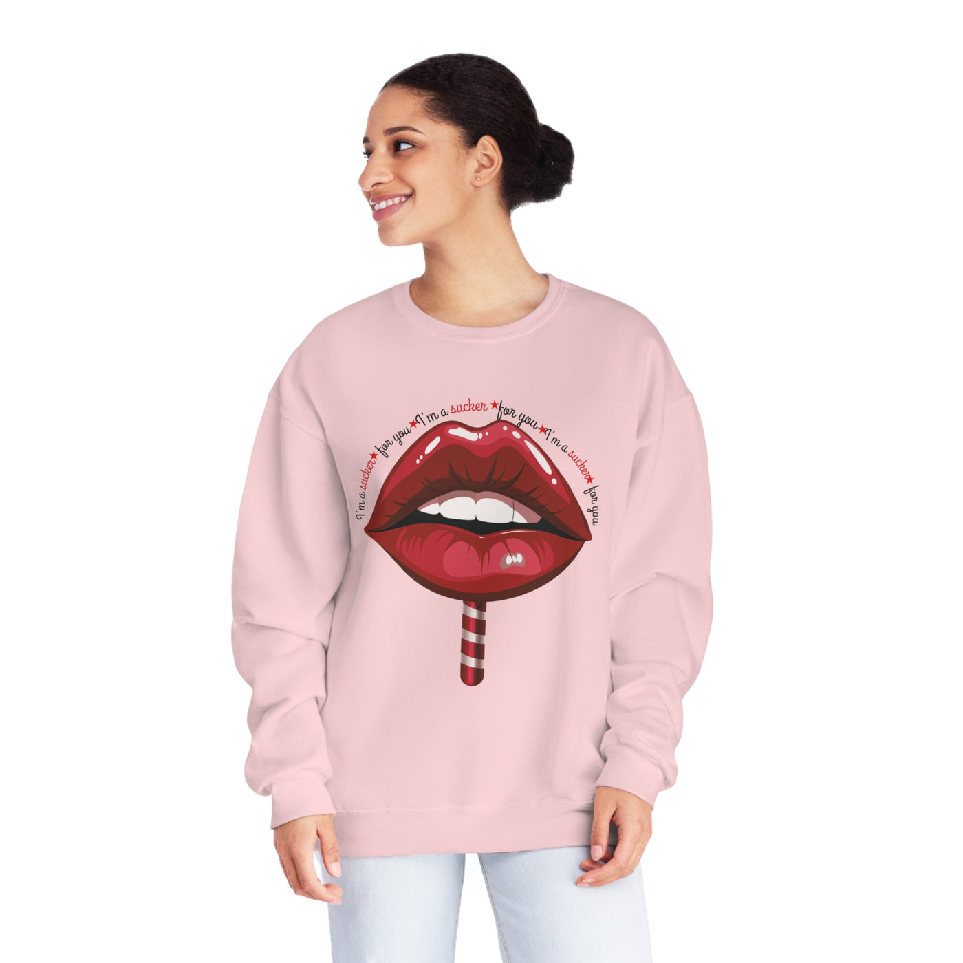 I'm a Sucker for You Valentine's Day Sweatshirt - Funny & Cute Couples Sweatshirt