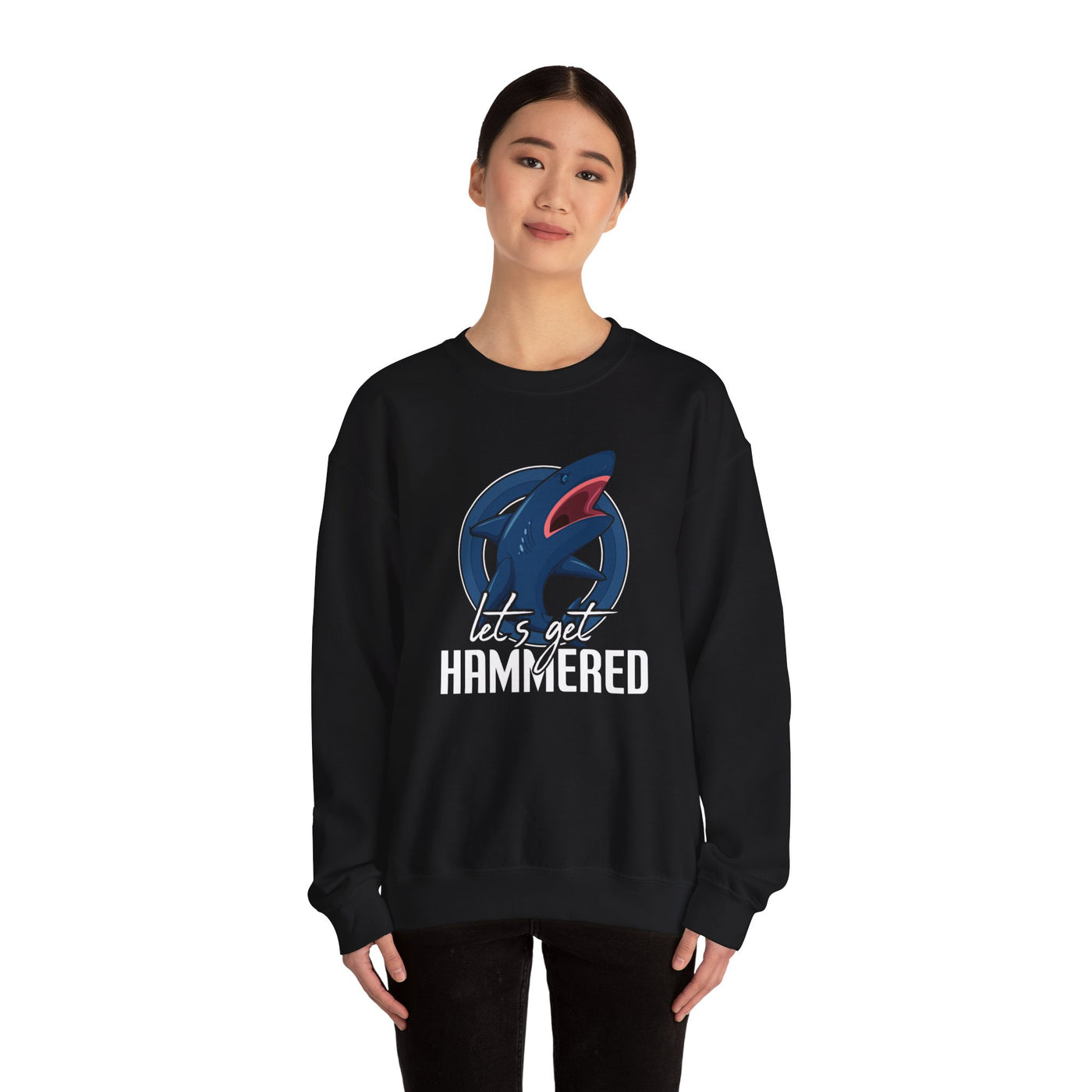 Cozy "Let's Get Hammered" Sweatshirt - Funny Drinking Quote Apparel