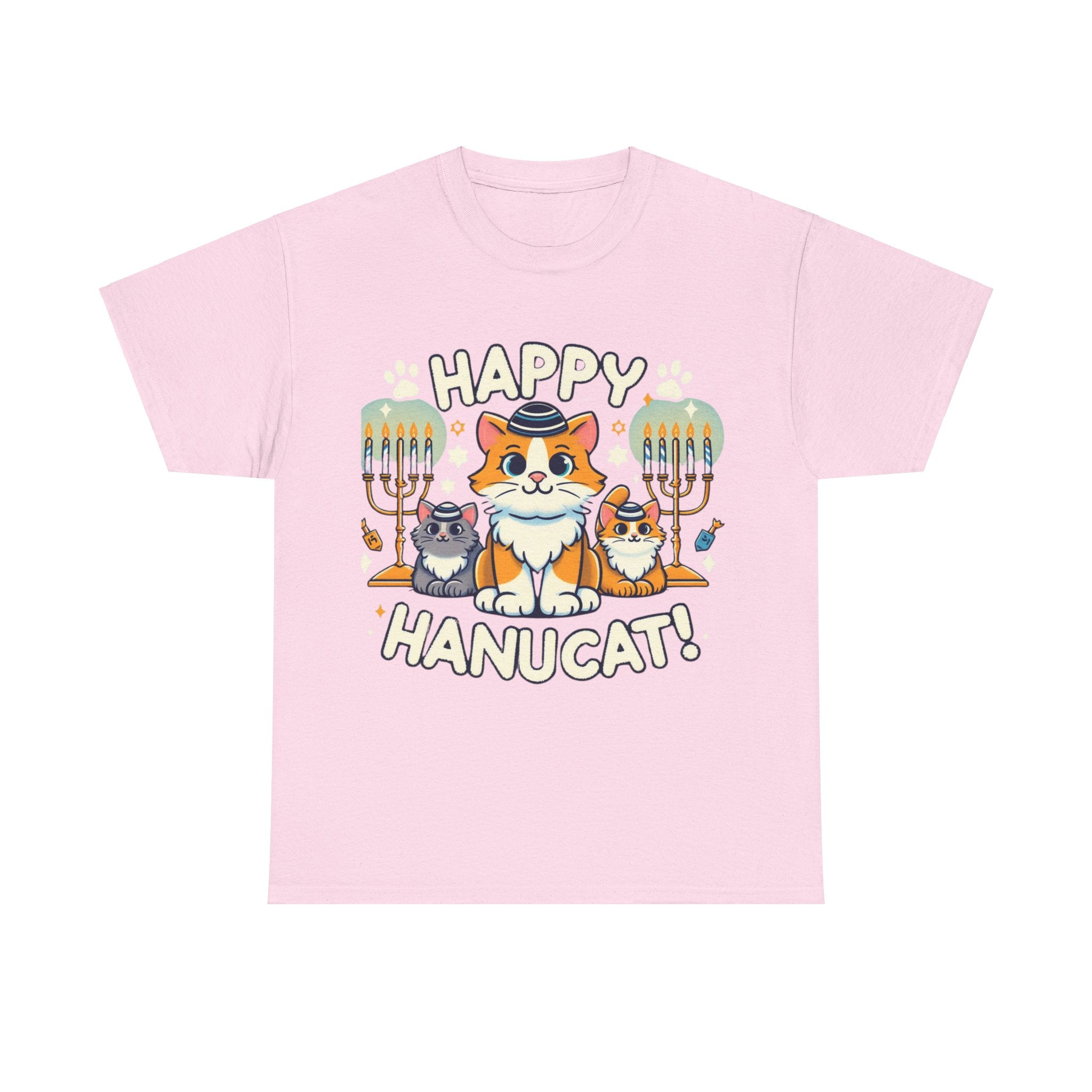 Happy Hanukcat T-Shirt: Celebrate the Festive Season with Feline Fun