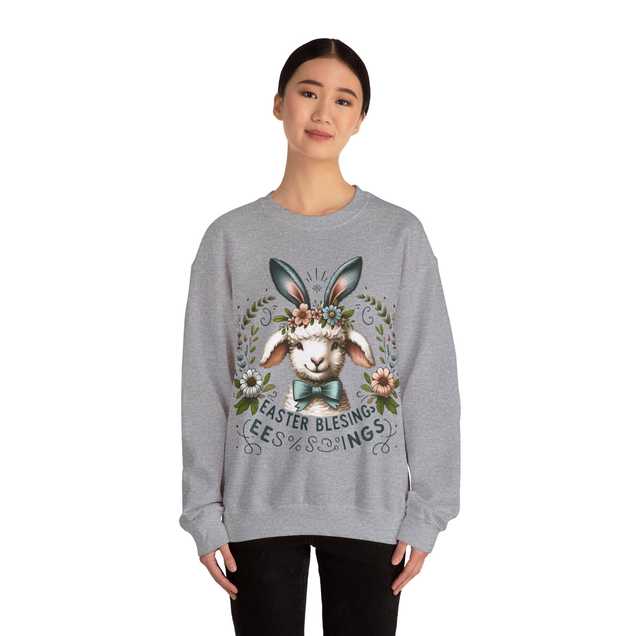 Easter Blessings Sweatshirt - Joyful Holiday Apparel for Men, Women, and Kids