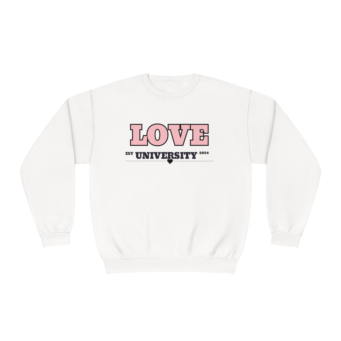 Love in University Valentine Sweatshirt - Cute & Cozy Crewneck for College Students