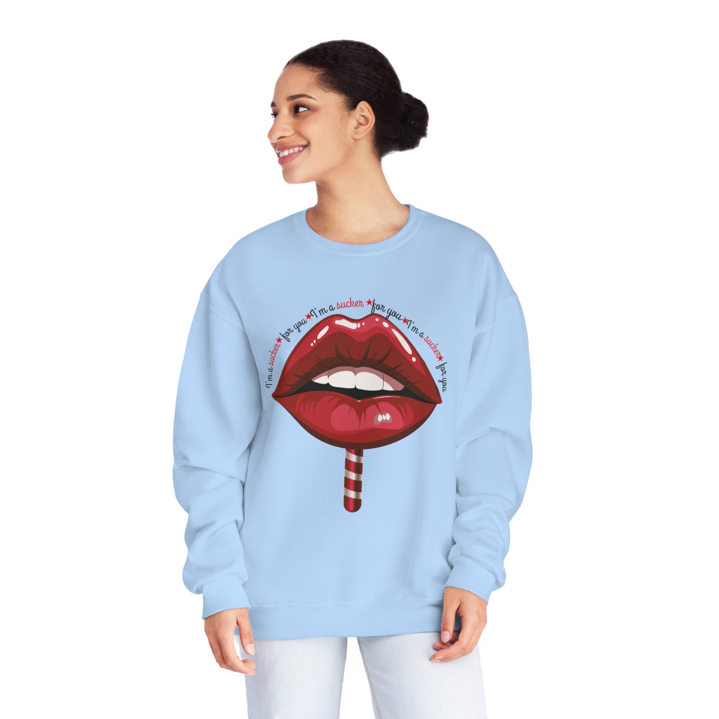 I'm a Sucker for You Valentine's Day Sweatshirt - Funny & Cute Couples Sweatshirt