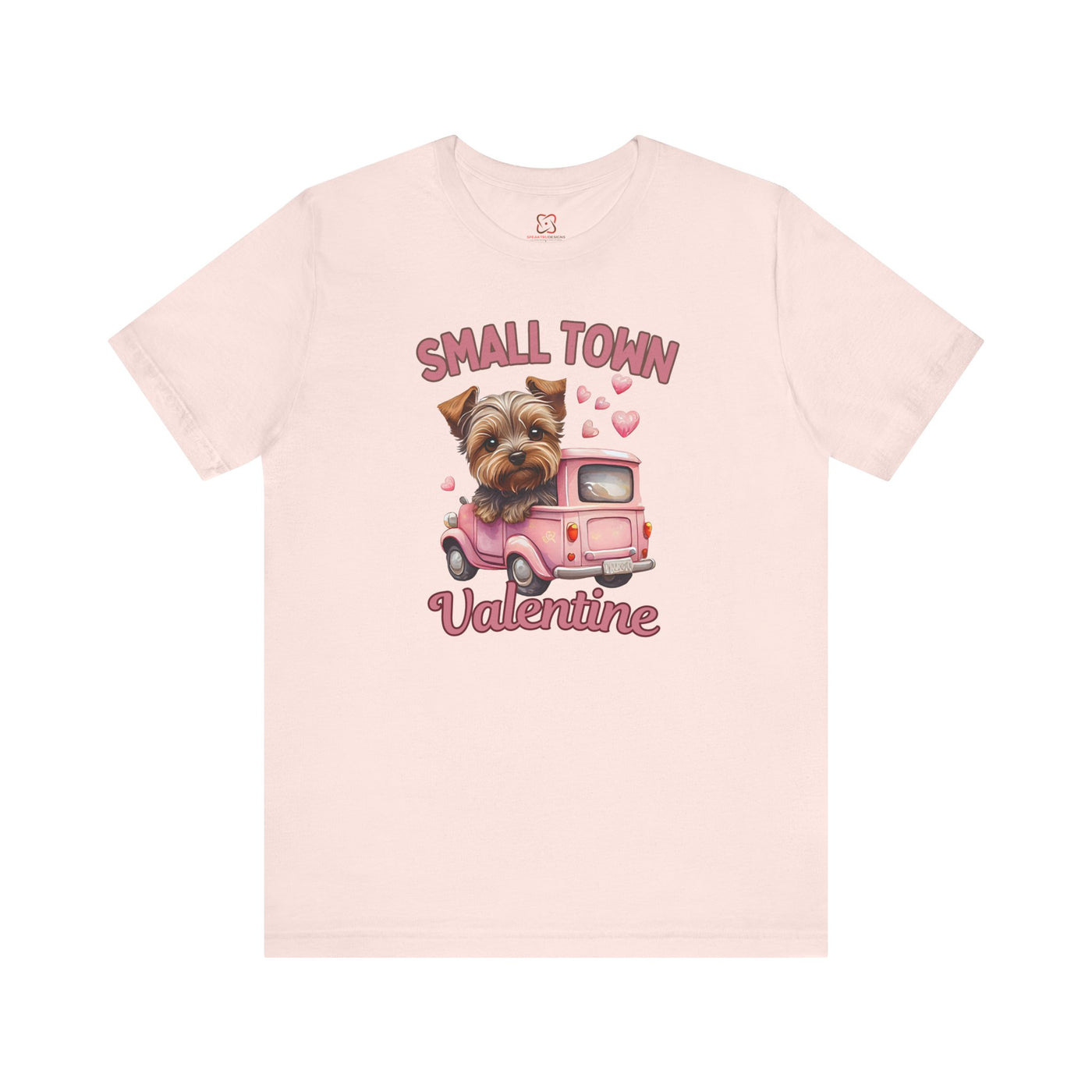 Small Town Valentine's Day T-Shirt - Cozy & Nostalgic Love