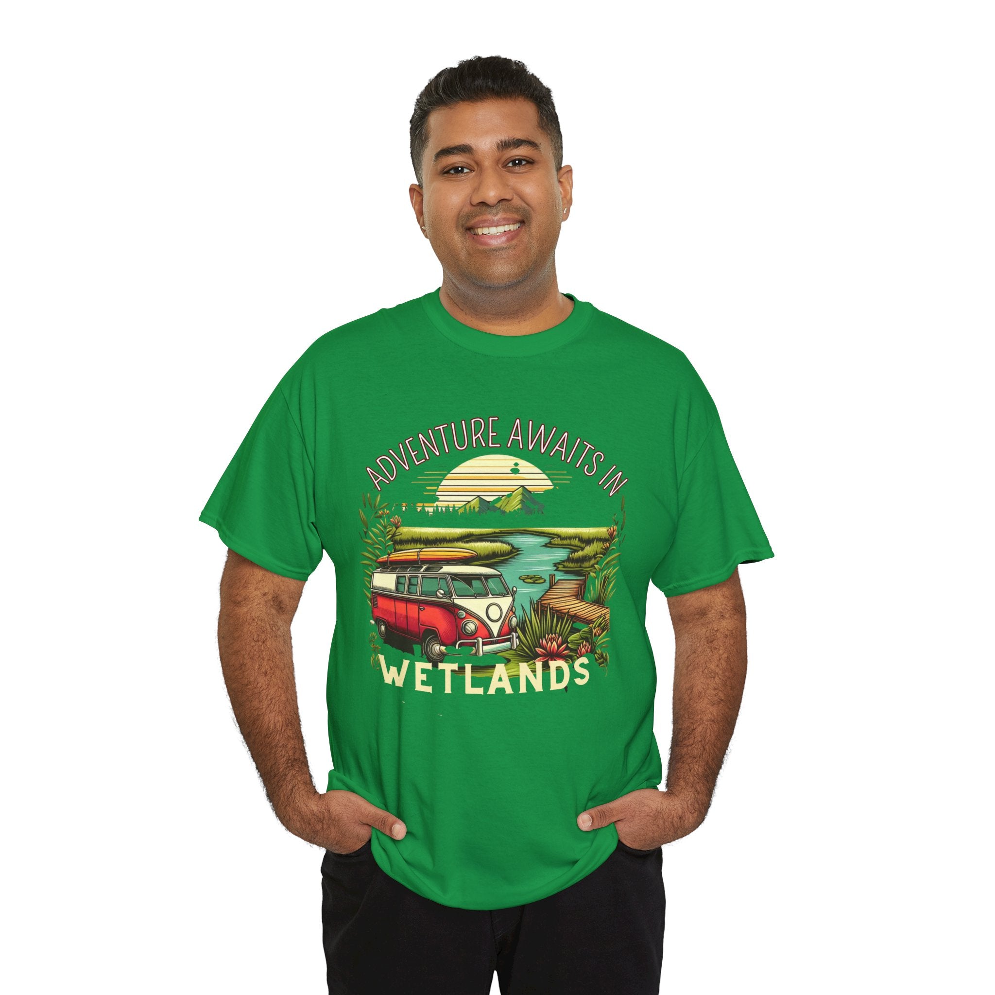 Explore the Unknown: Adventure Awaits in Wetlands T-shirt