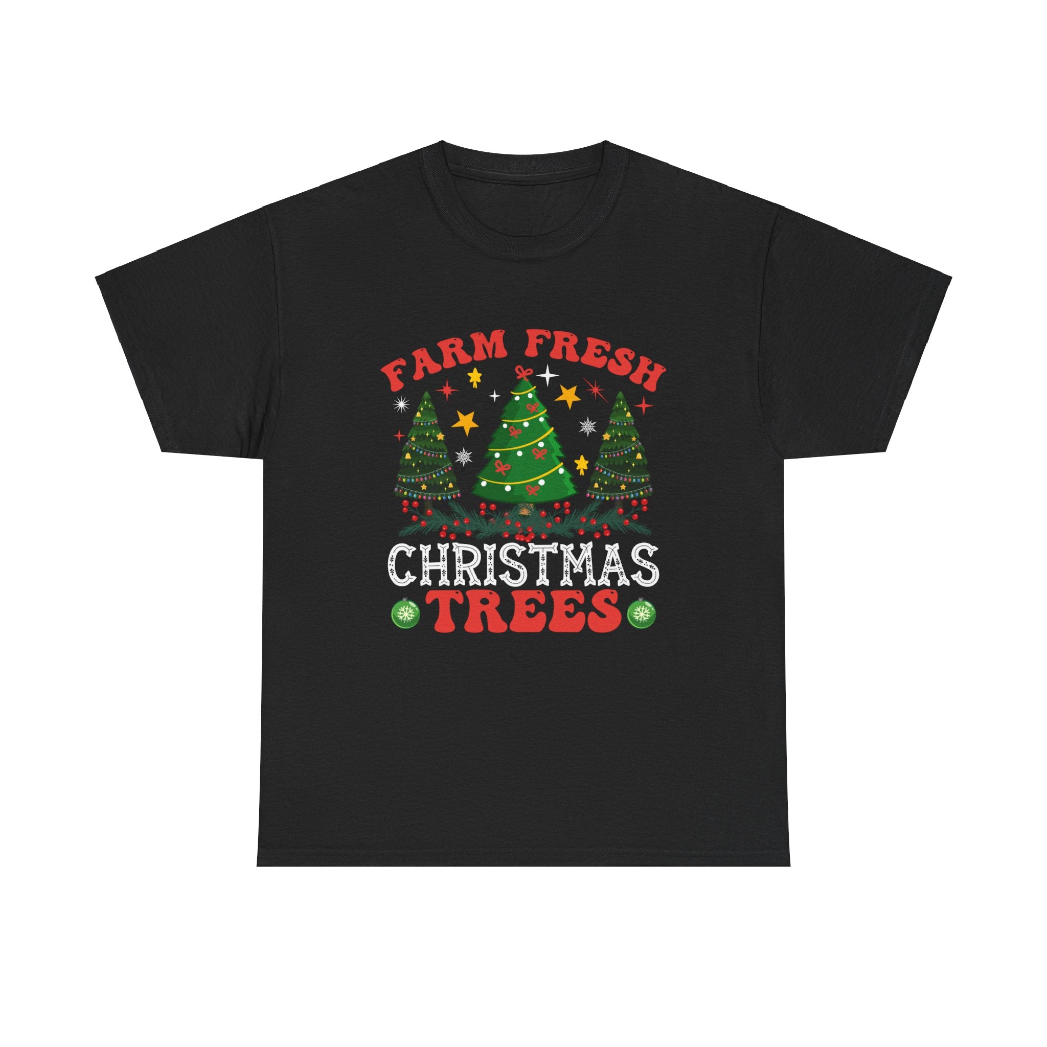 Rustic Farm Fresh Christmas Trees T-Shirt: Holiday Cheer Collection