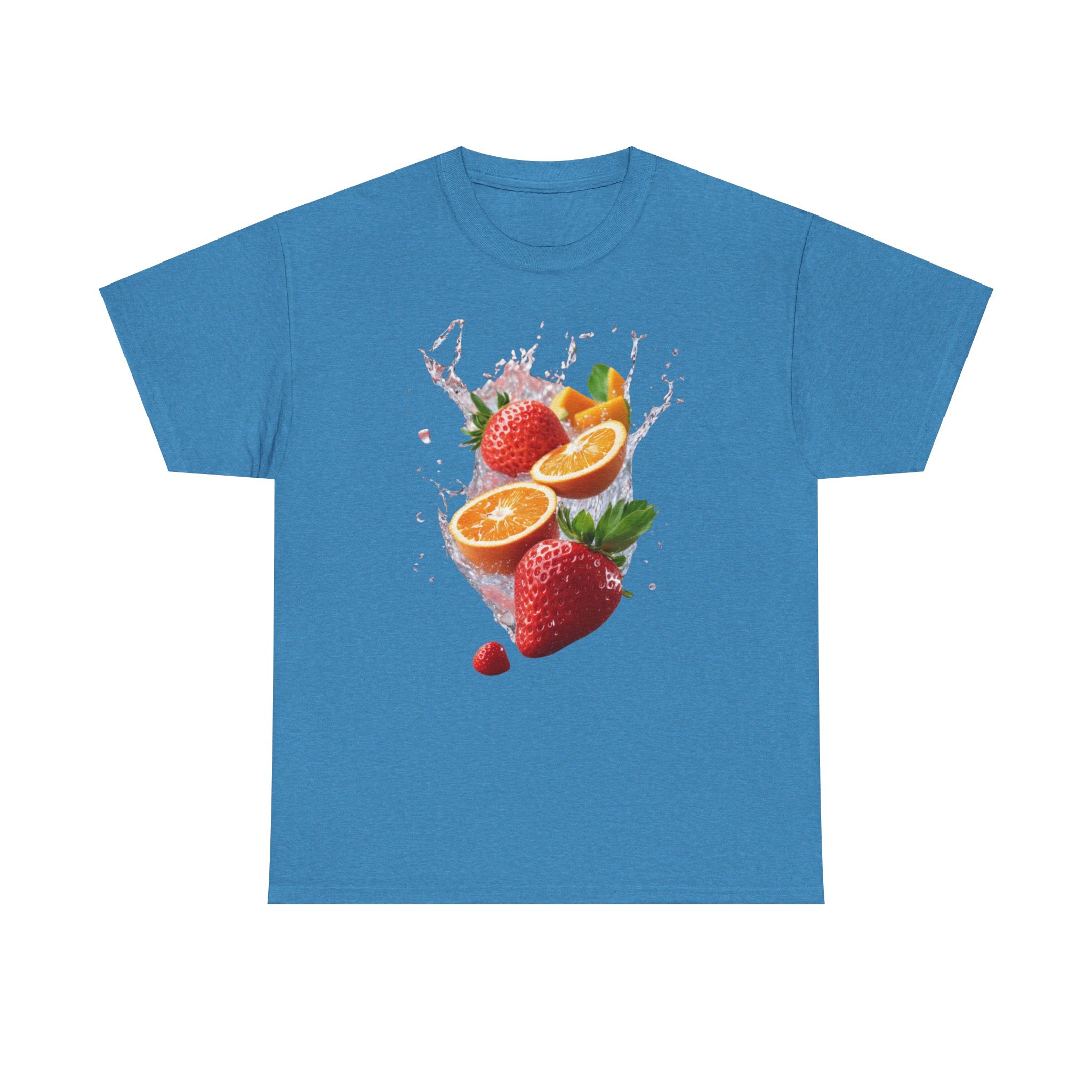 Fruit Fusion T-Shirt | Strawberry, Orange, Mango Delight & Comfort