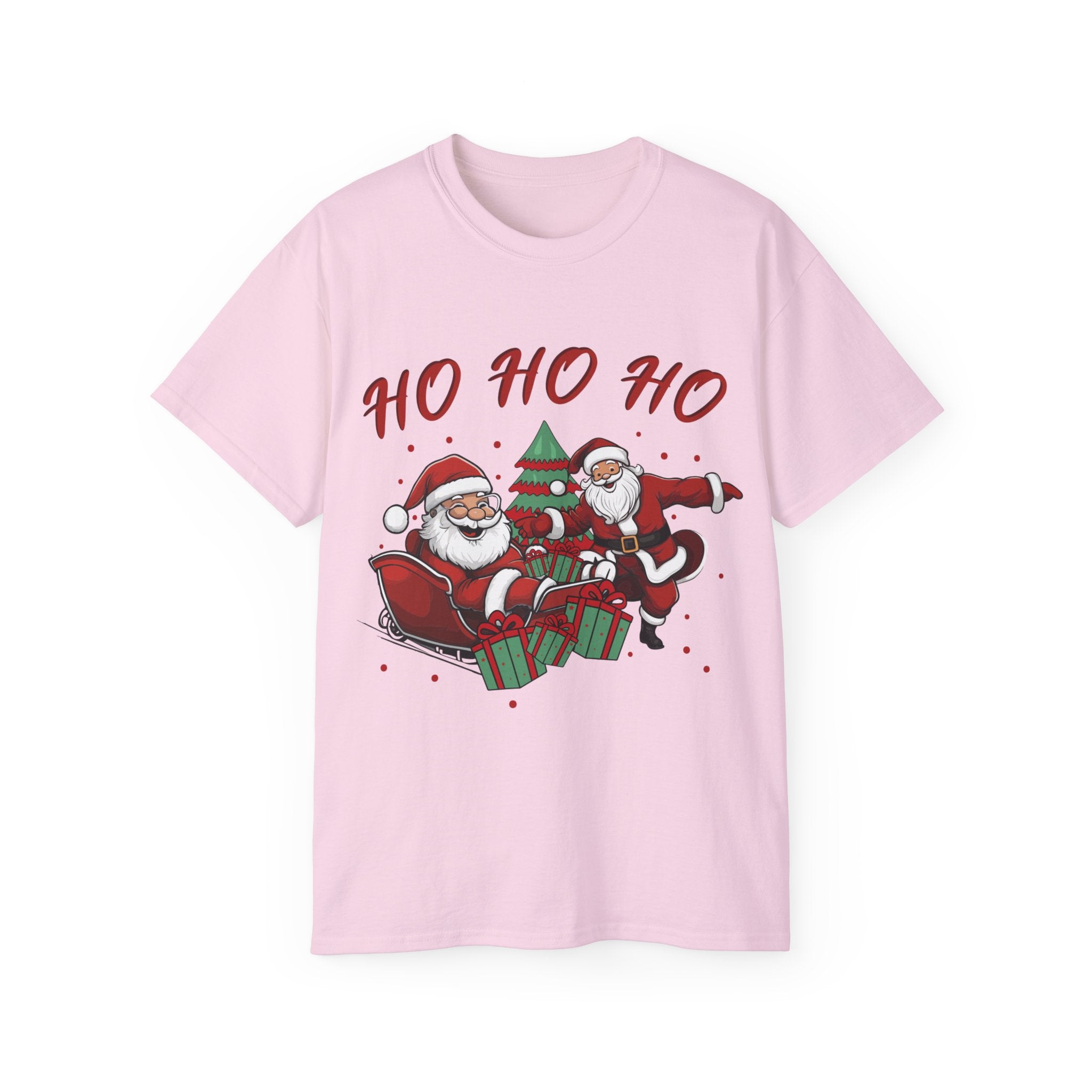 Festive 'Ho Ho Ho' Christmas T-Shirt - Spread Holiday Cheer