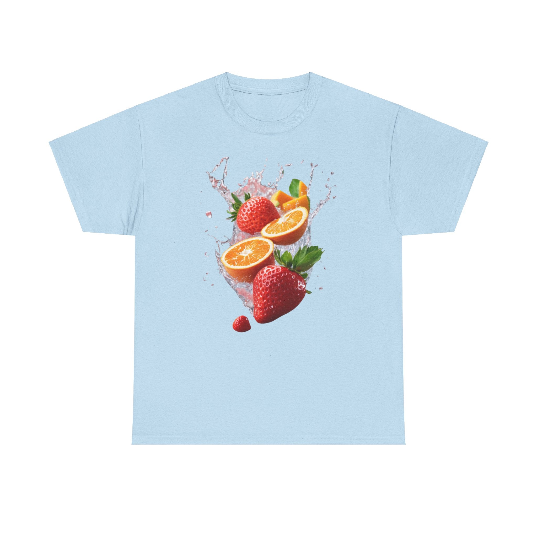 Fruit Fusion T-Shirt | Strawberry, Orange, Mango Delight & Comfort