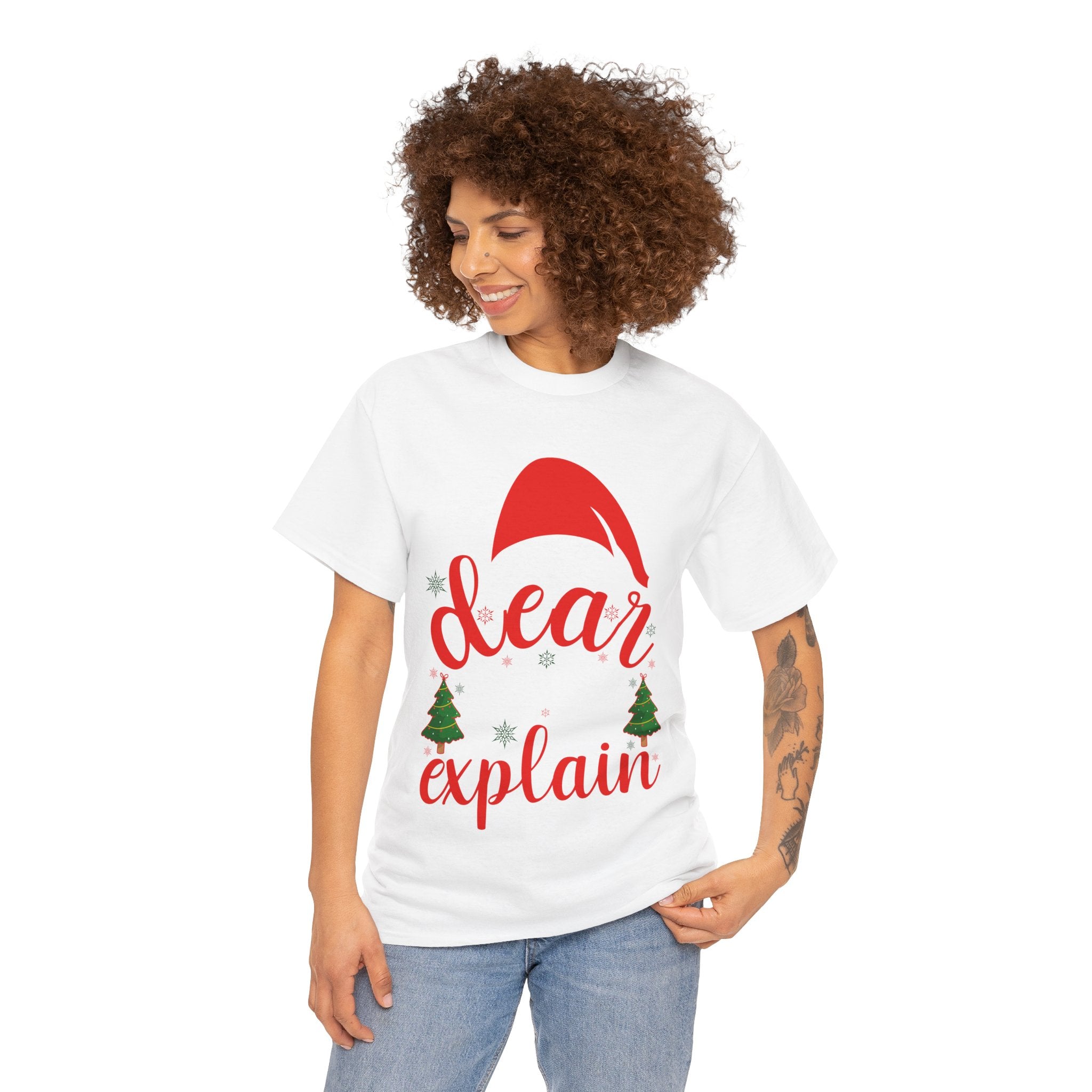 Funny 'Dear Santa, I Can Explain' T-Shirt - Humorous Christmas Gift Idea