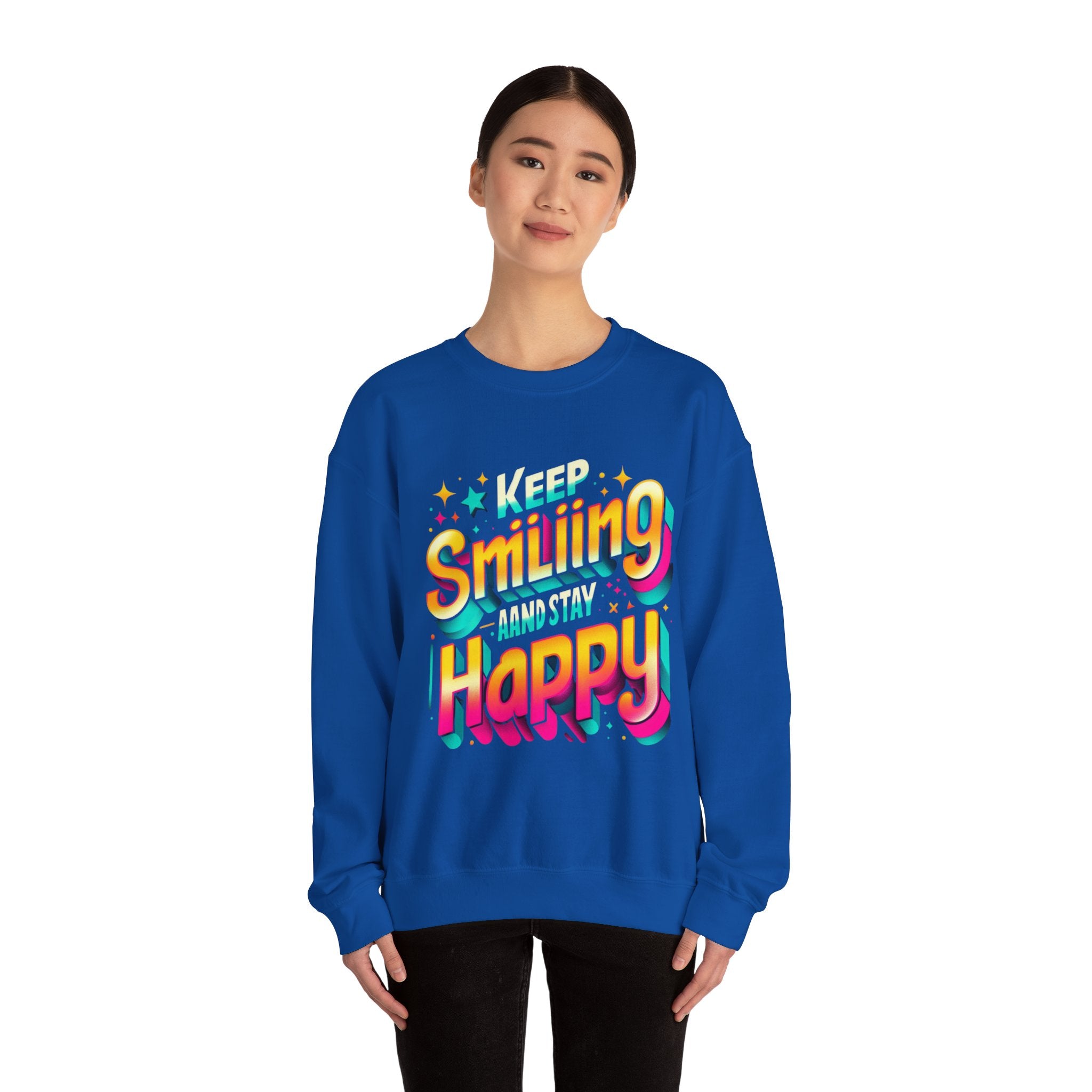 Radiate Joy Sweatshirt - Keep Smiling and Stay Happy