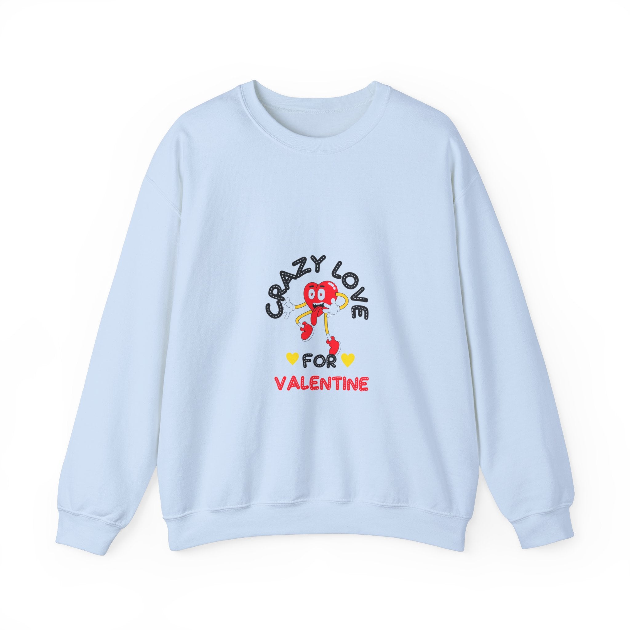 Crazy Love for Valentine Sweatshirt - Cozy Romance for a Heartwarming Season