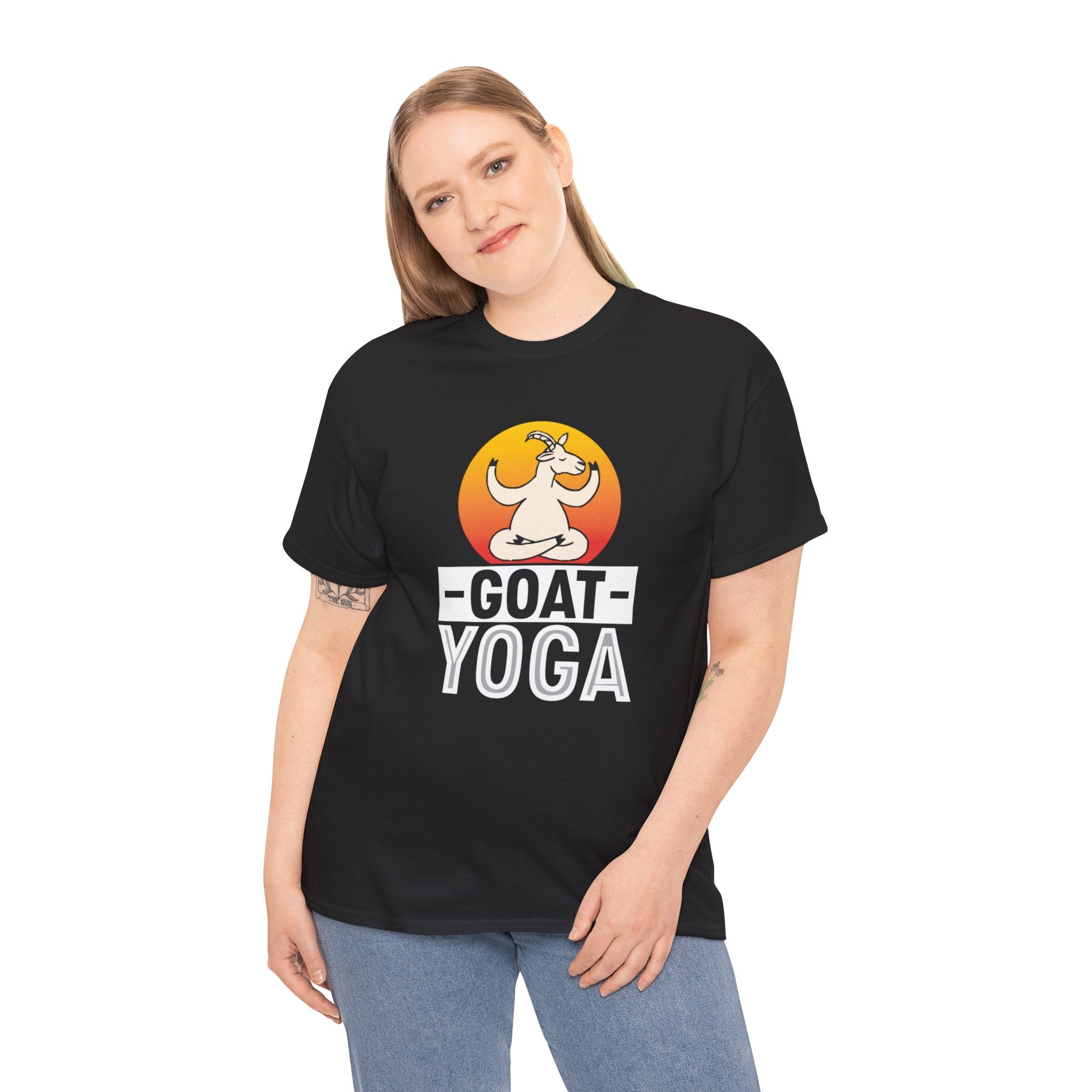 Goat Yoga T-Shirt - Cute Goat Pose Tee for Goat Lovers - Comfort Colors Shirt