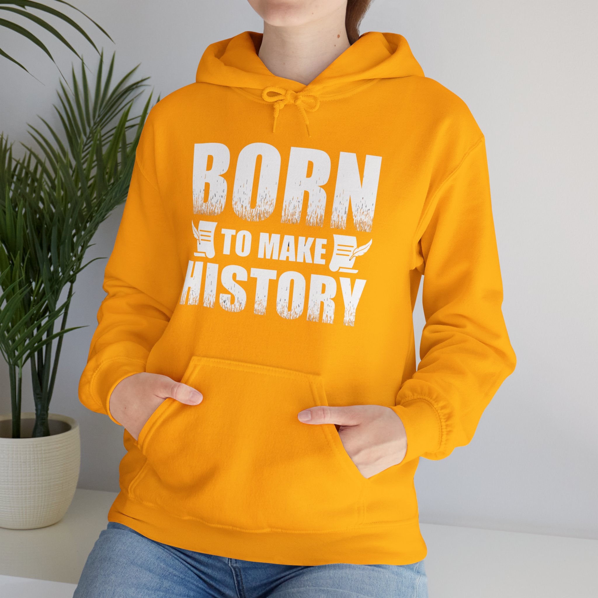 Vintage-Inspired Born to Make History Hoodie – Retro Ice Skating Champion Sweatshirt