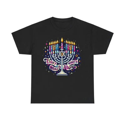 Eight Crazy Nights Hanukkah T-Shirt: Celebrate the Festival of Lights