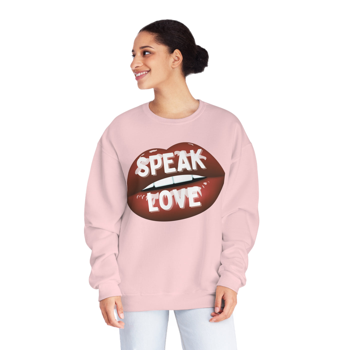 Speak Love Valentine Sweatshirt - Spread Positivity and Love