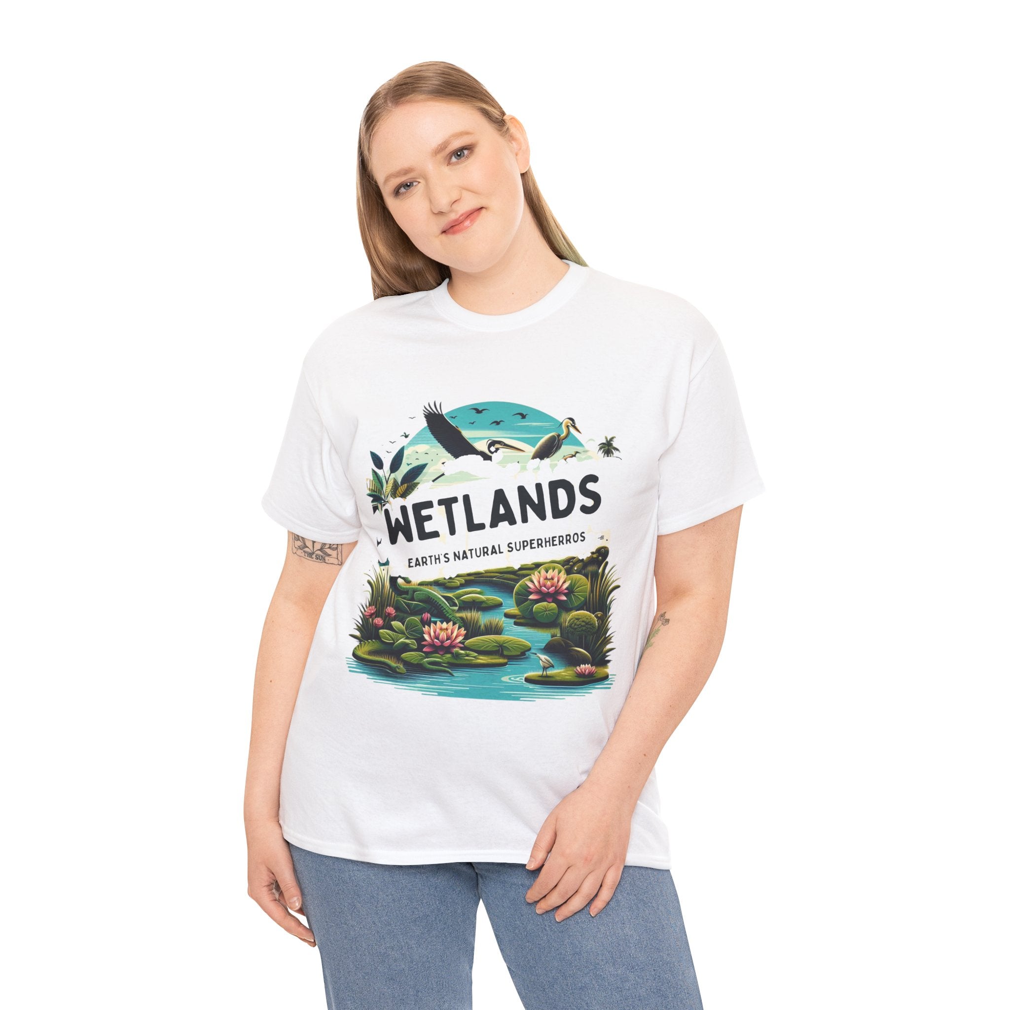 Wetlands Earth Natural Superheroes T-Shirt - Embrace Nature's Guardians"