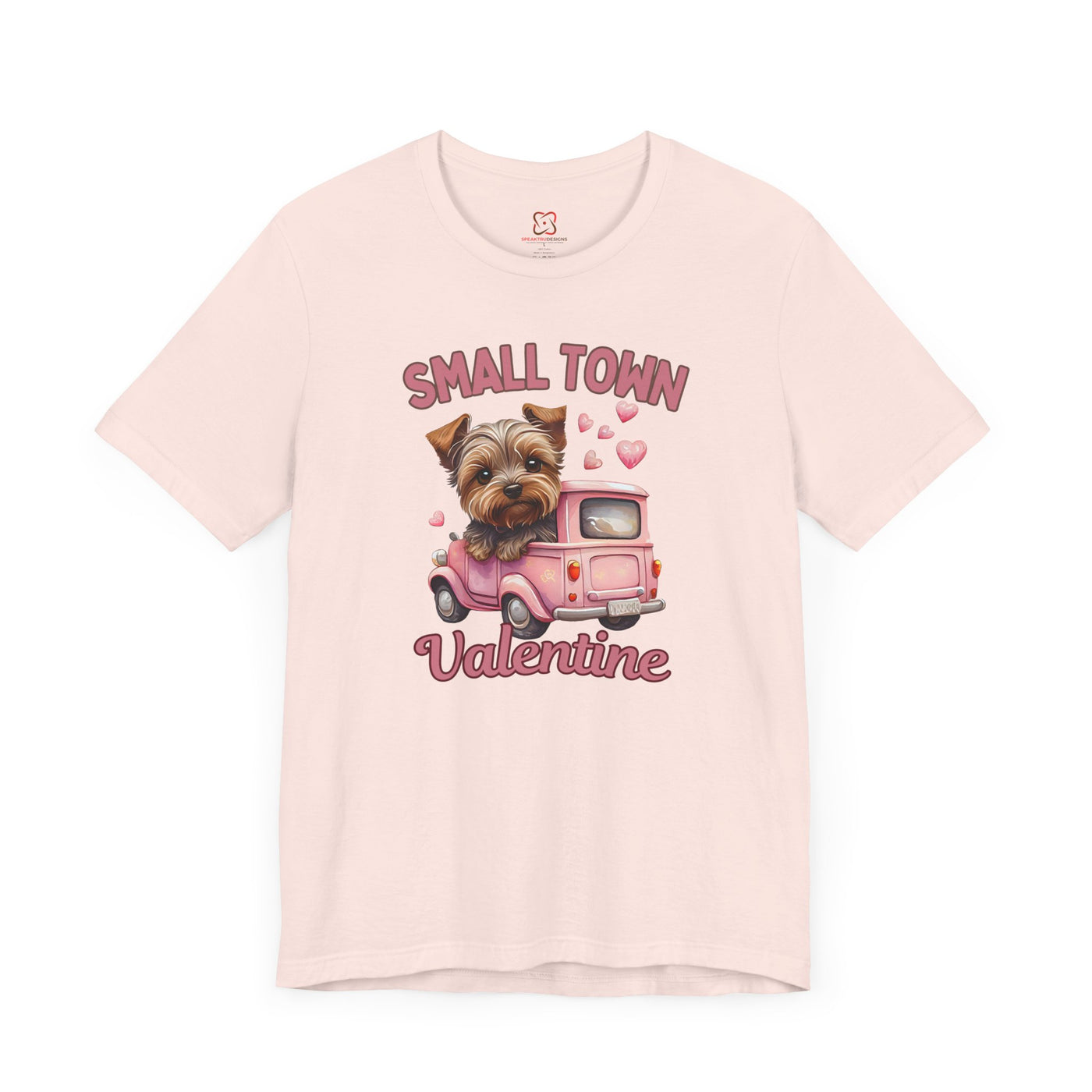 Small Town Valentine's Day T-Shirt - Cozy & Nostalgic Love