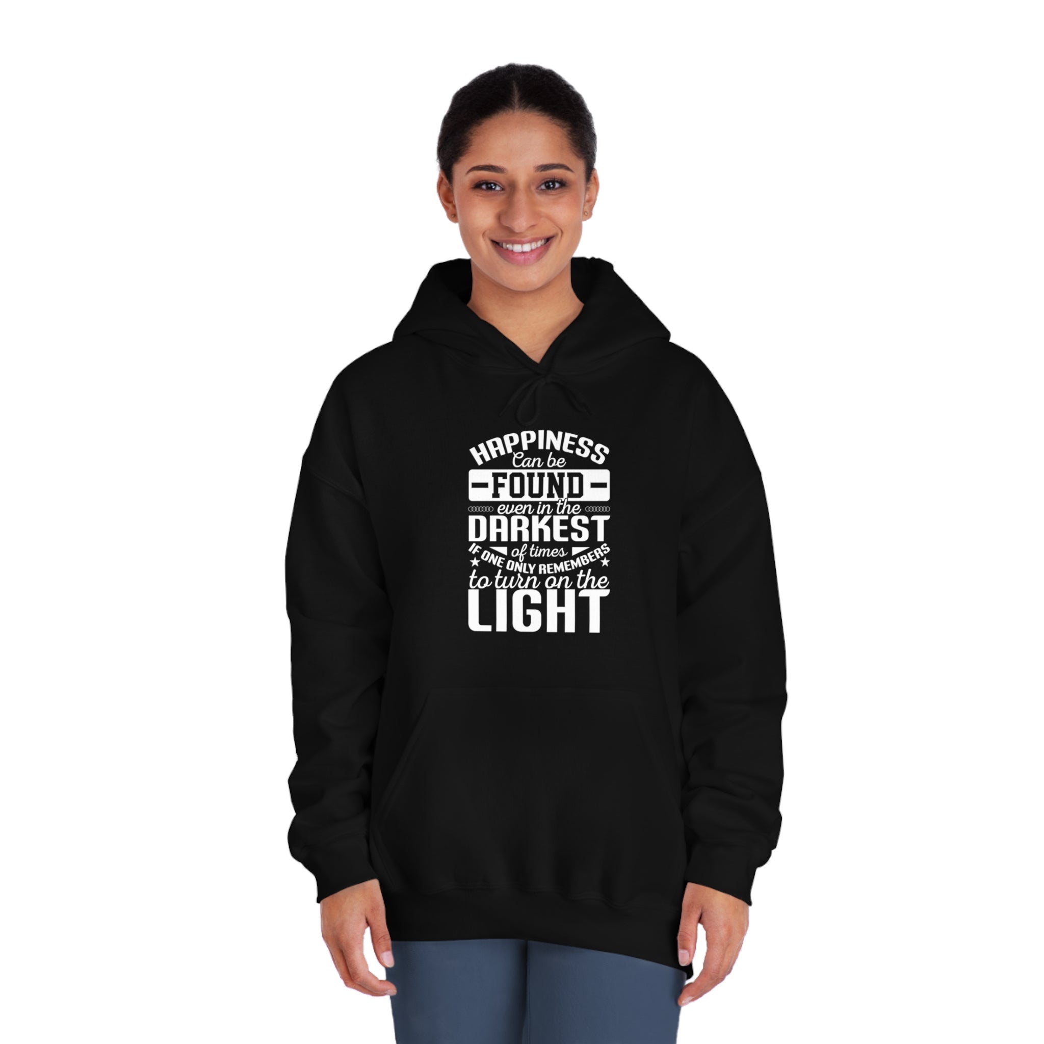 Illuminate the Darkness: Inspirational Quote Hoodie