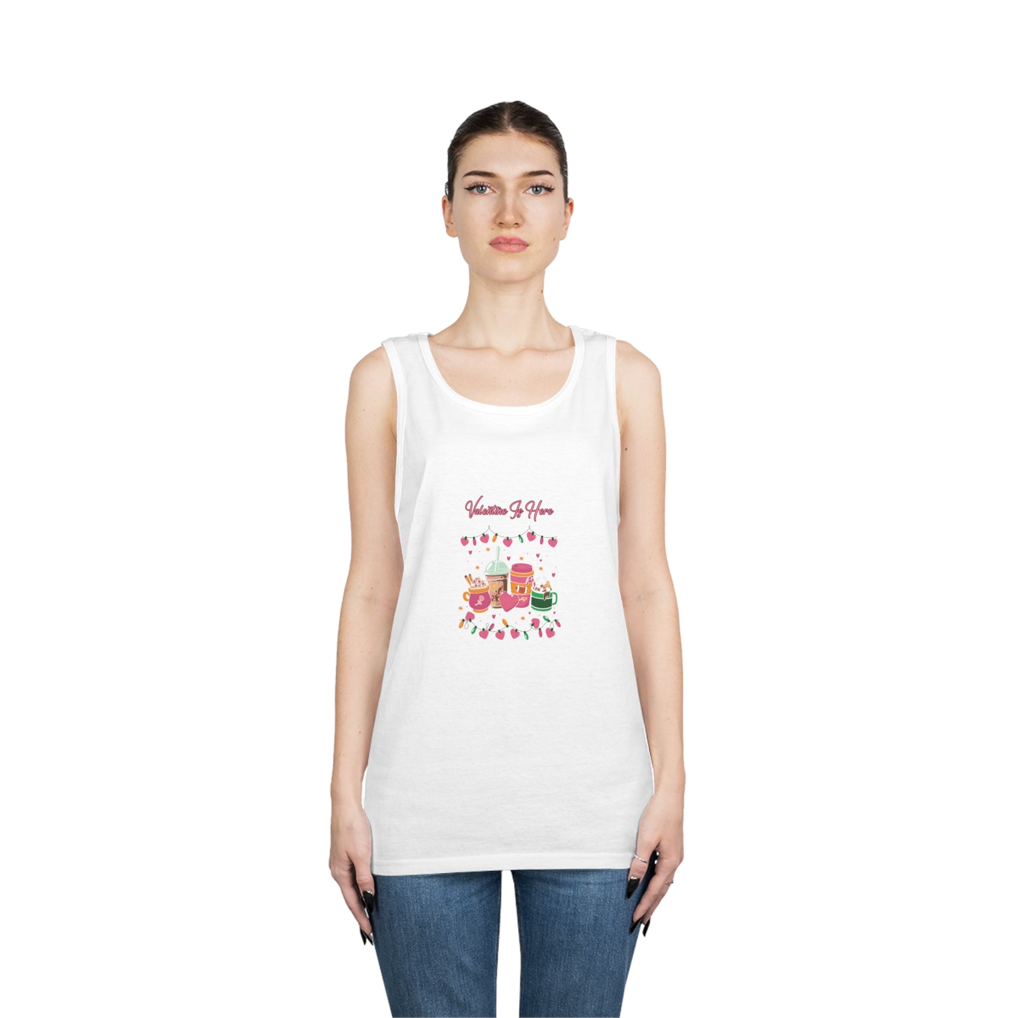 Valentine is Here Tank Top - Express Your Passion with Style