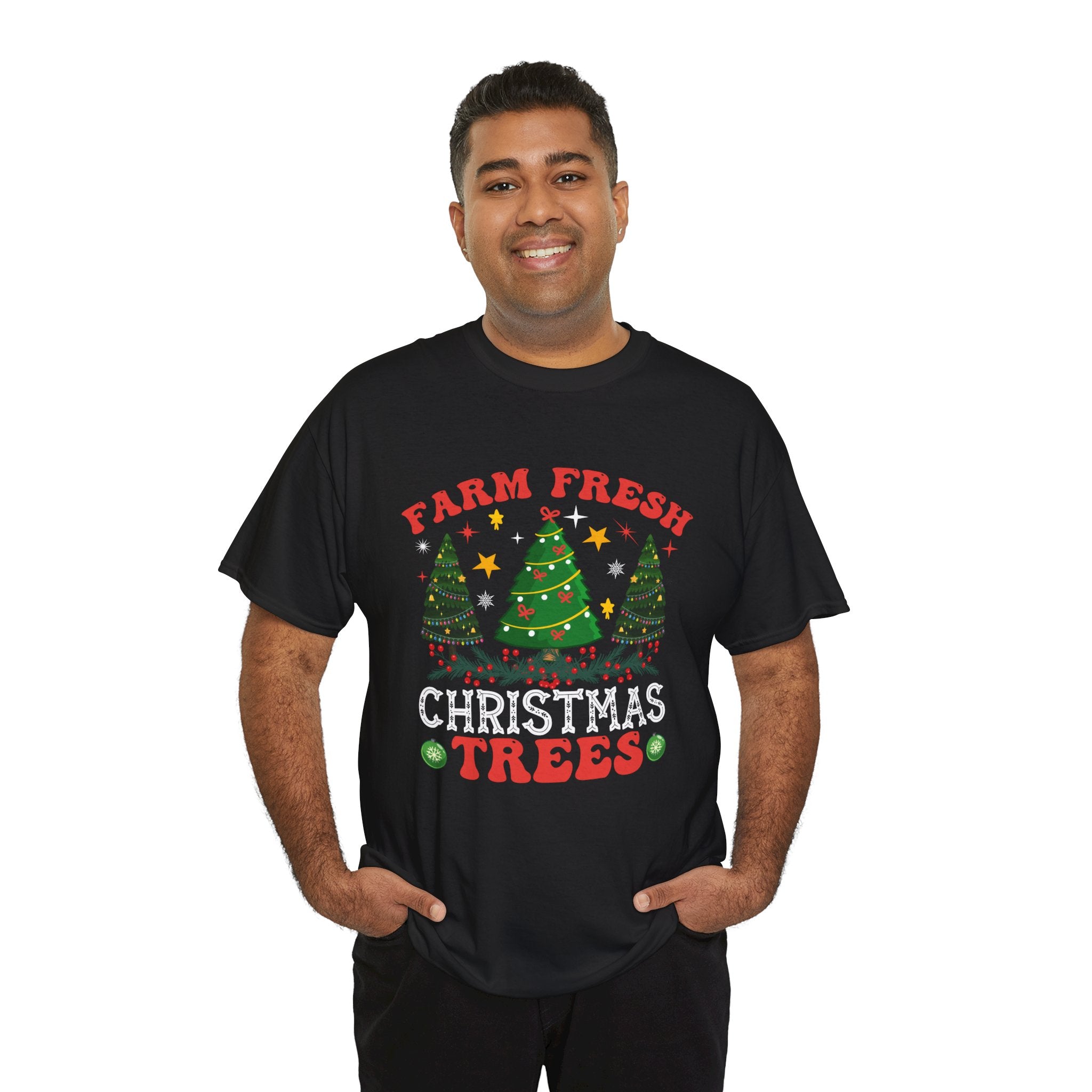 Rustic Farm Fresh Christmas Trees T-Shirt: Holiday Cheer Collection