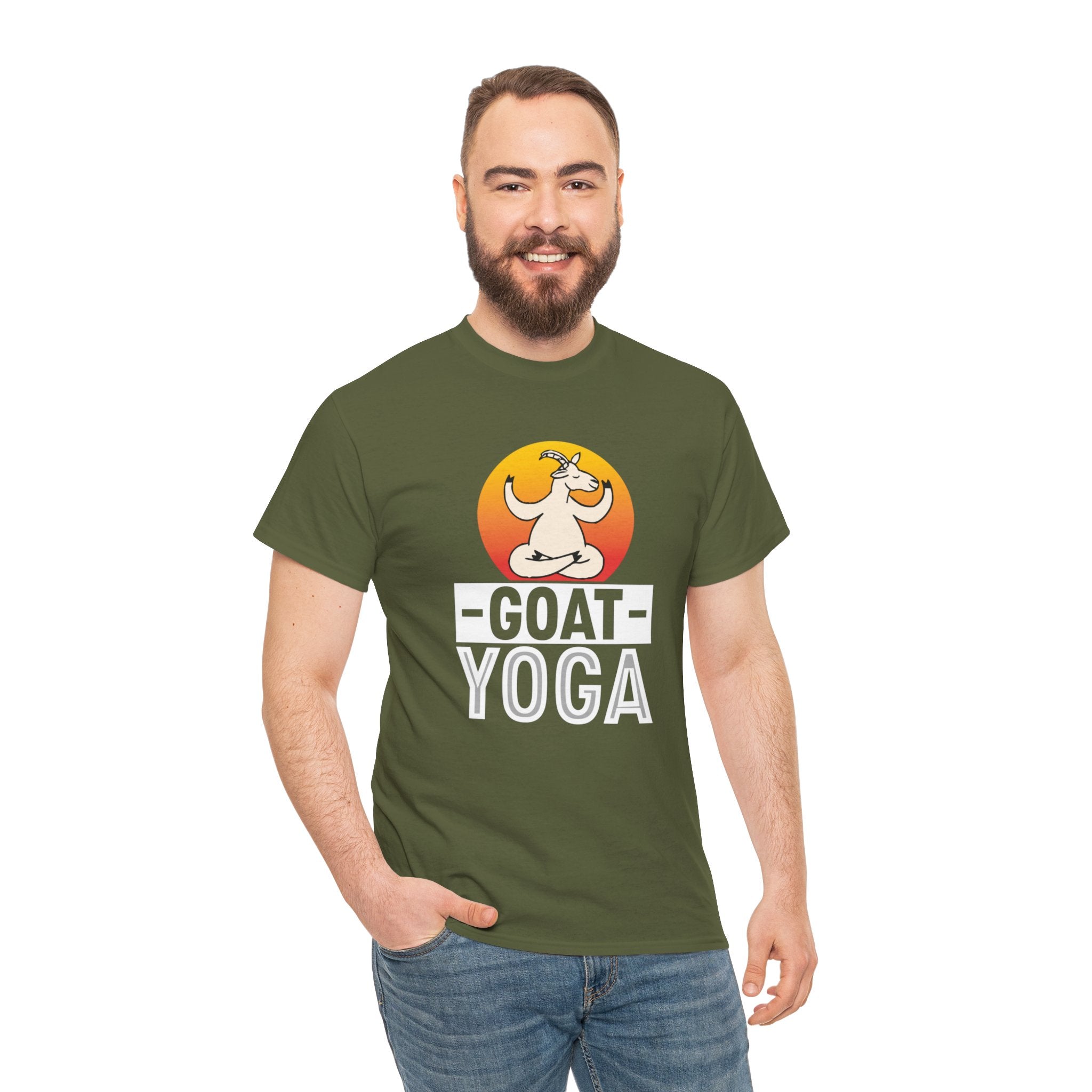 Goat Yoga T-Shirt - Cute Goat Pose Tee for Goat Lovers - Comfort Colors Shirt