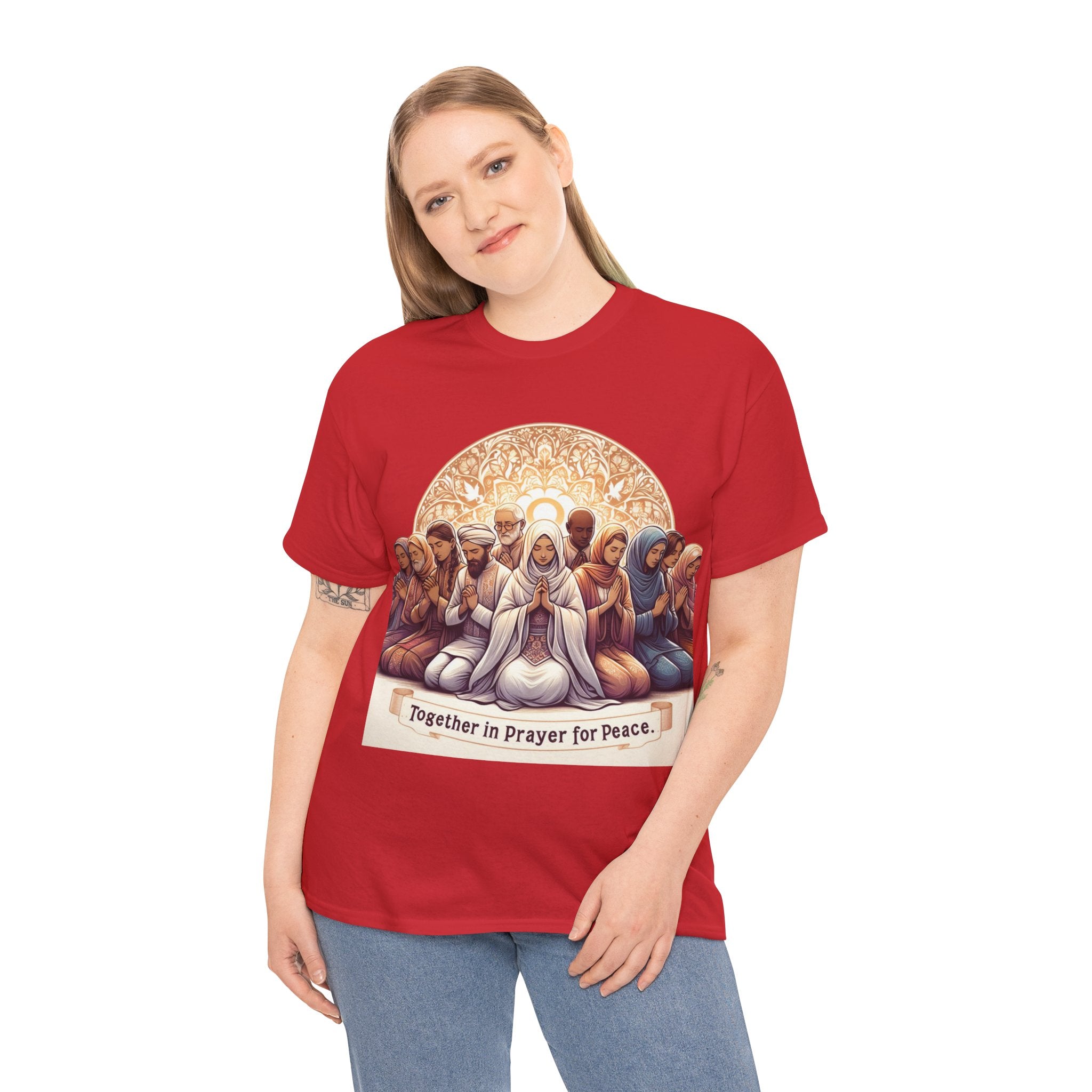 Unity in Prayer for Peace T-Shirt - Spread Hope and Harmony with Every Wear