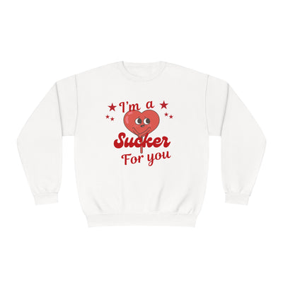 I'm a Sucker for You Valentine's Day Sweatshirt - Cute & Cozy Crewneck"