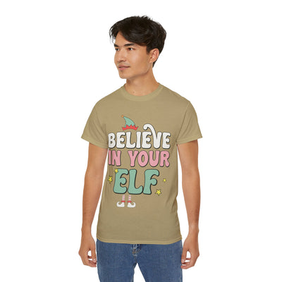 Believe in Your Elf Christmas Tee - Festive Holiday Shirt