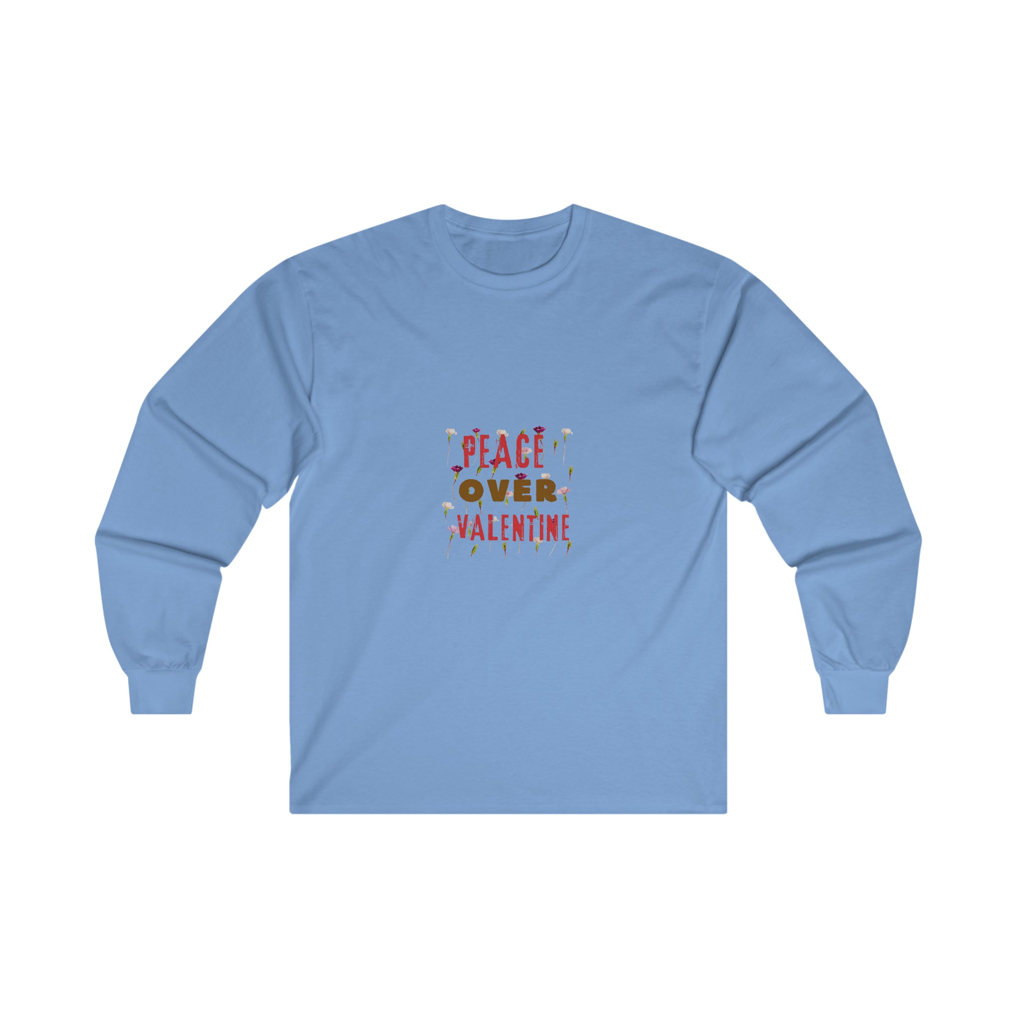 Peace Over Valentine Long Sleeve T-Shirt, Tranquil Hearts Collection