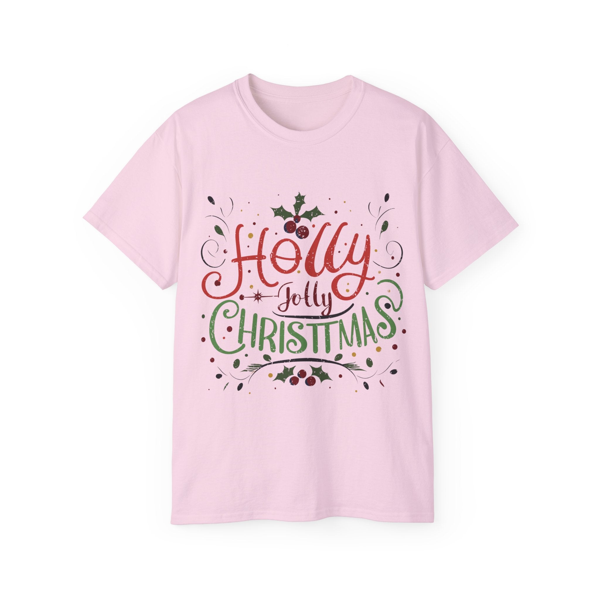 Festive Holly Jolly Christmas T-Shirt: Spread Holiday Cheer!