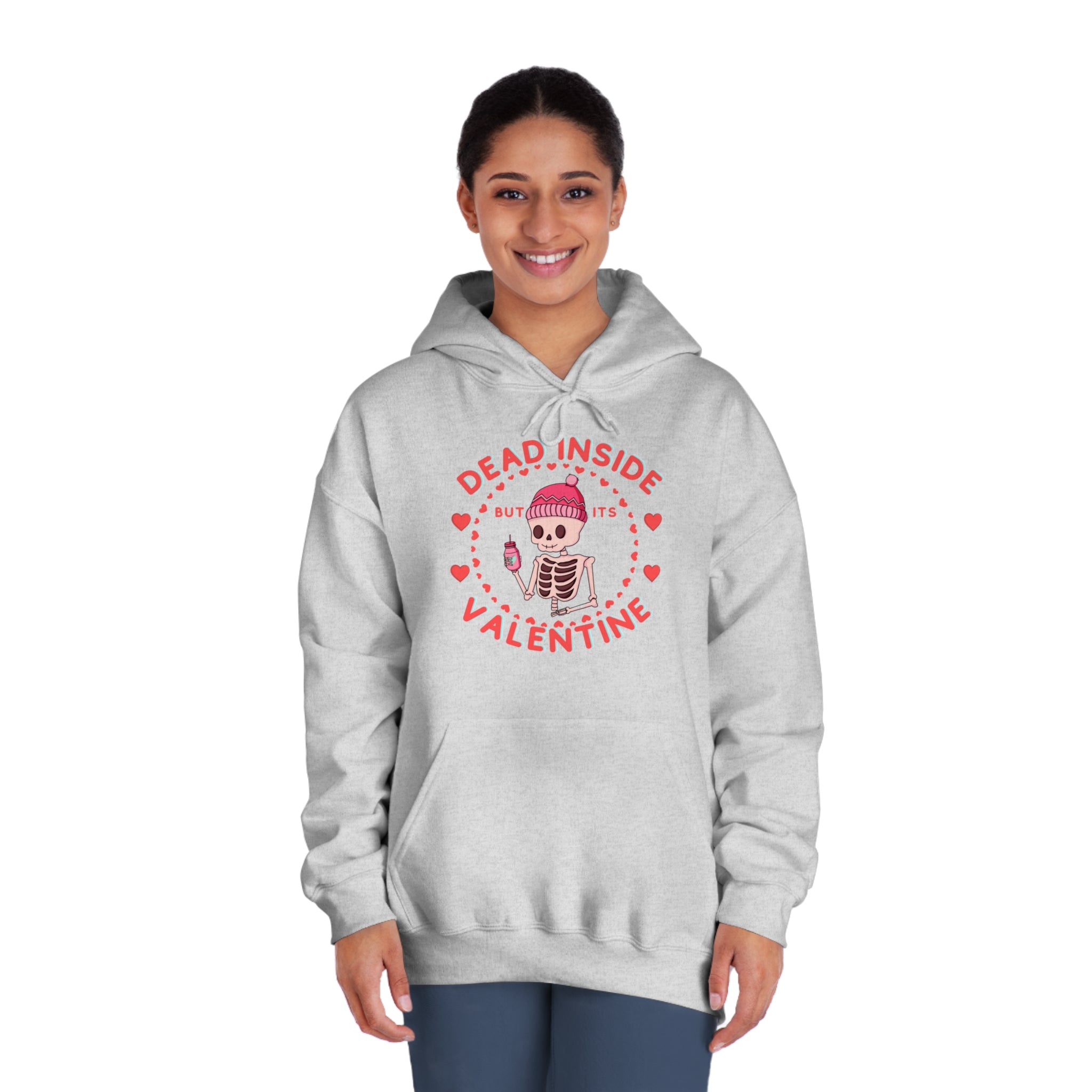 Embrace the Dark Love: Dead Inside but It's Valentine Hoodie, Dead Inside Apparel, Dark Love Hoodie