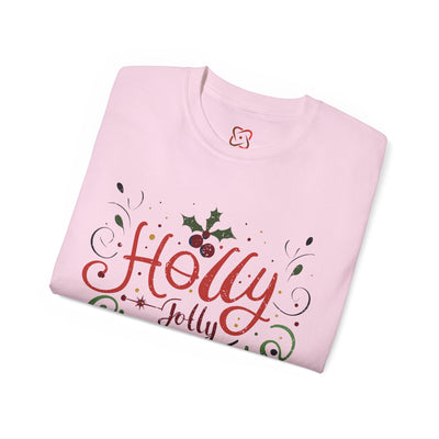 Festive Holly Jolly Christmas T-Shirt: Spread Holiday Cheer!