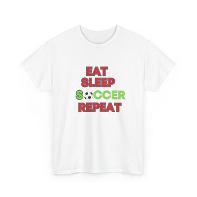 Eat Sleep Soccer Repeat T-Shirt - Perfect Gift for Soccer Enthusiasts